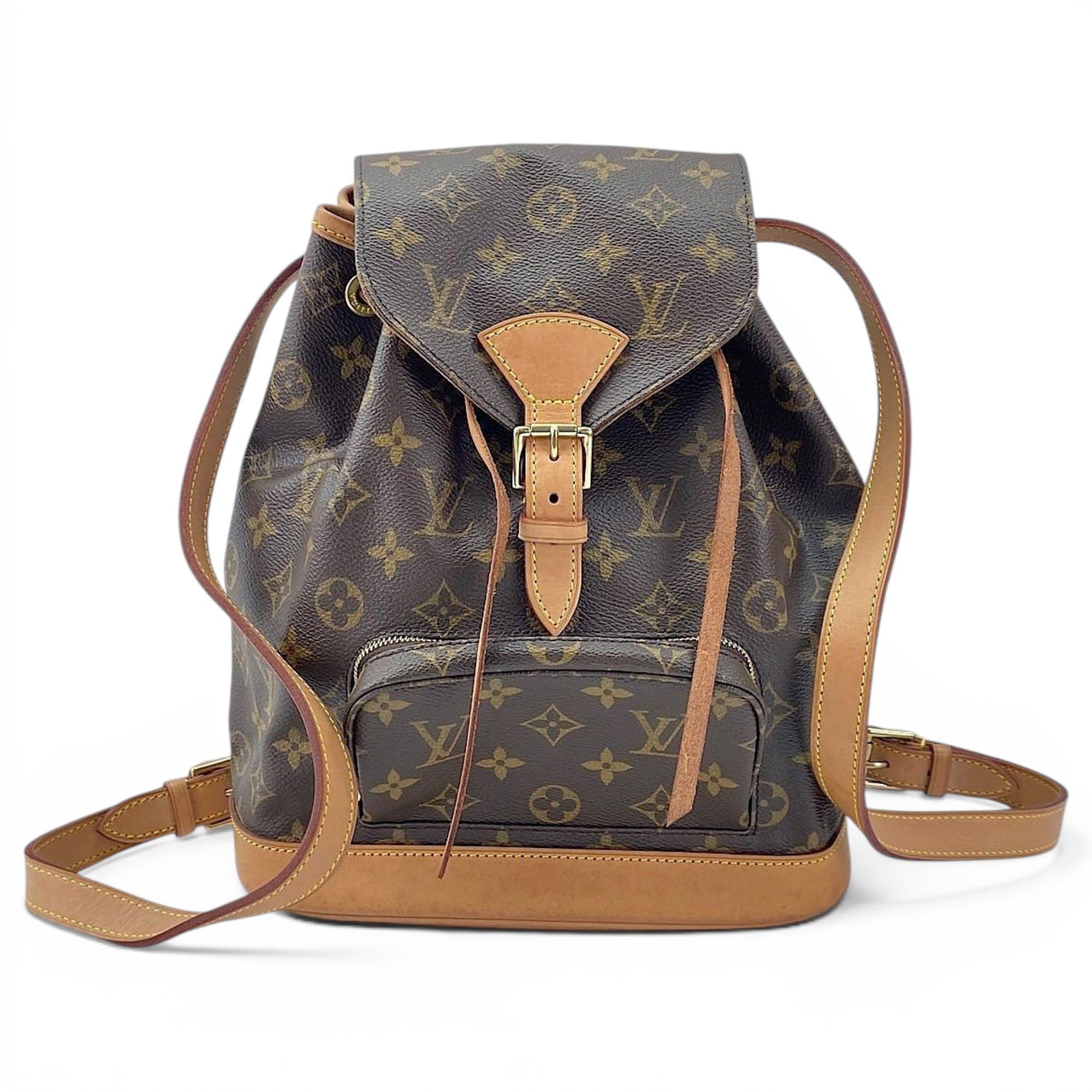 Montsouris leather backpack