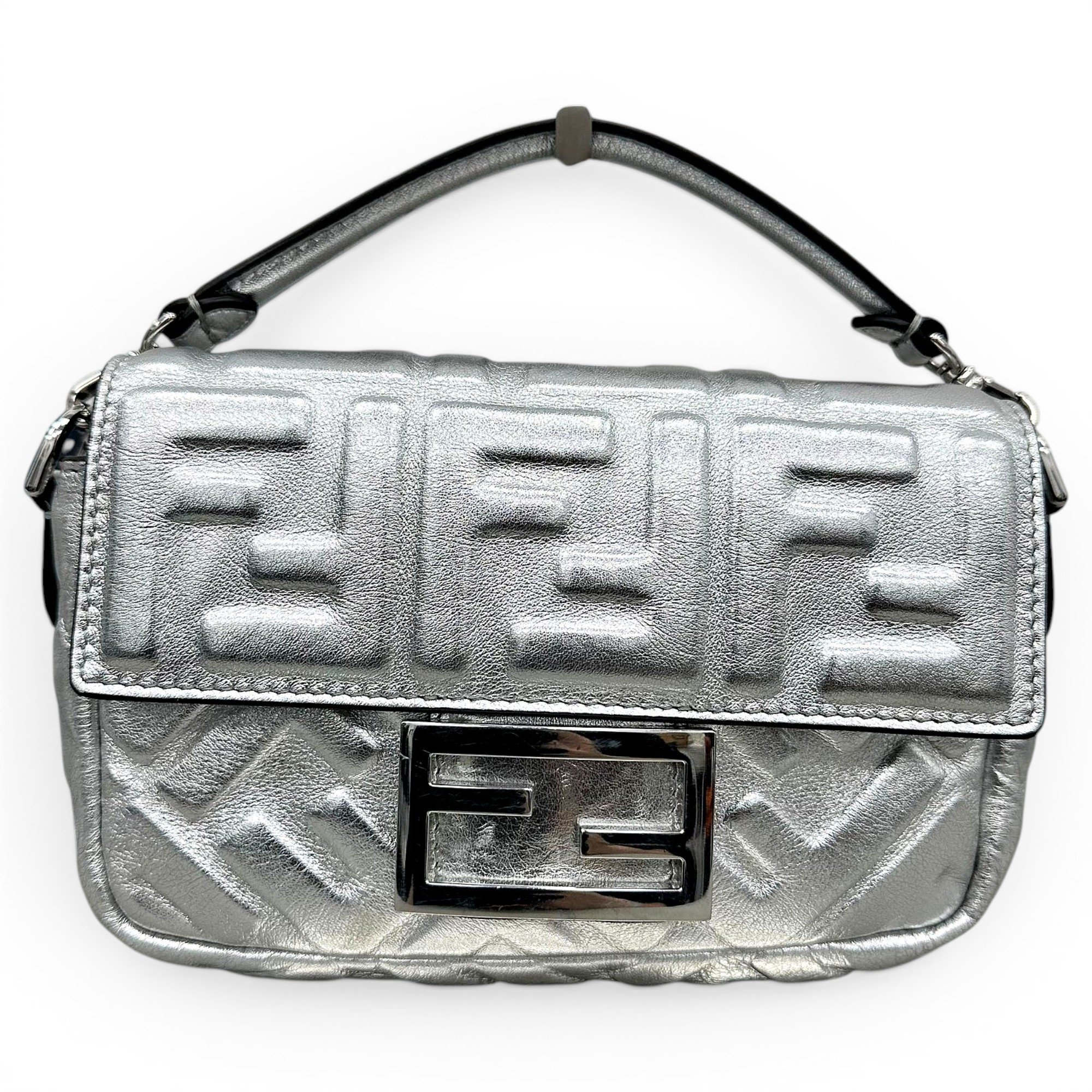 Baguette leather handbag