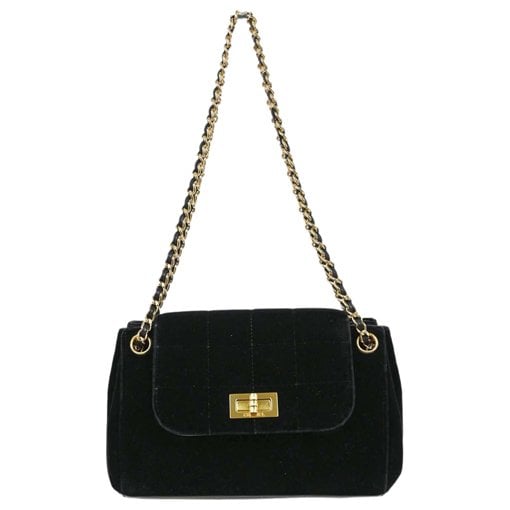 Mademoiselle velvet handbag