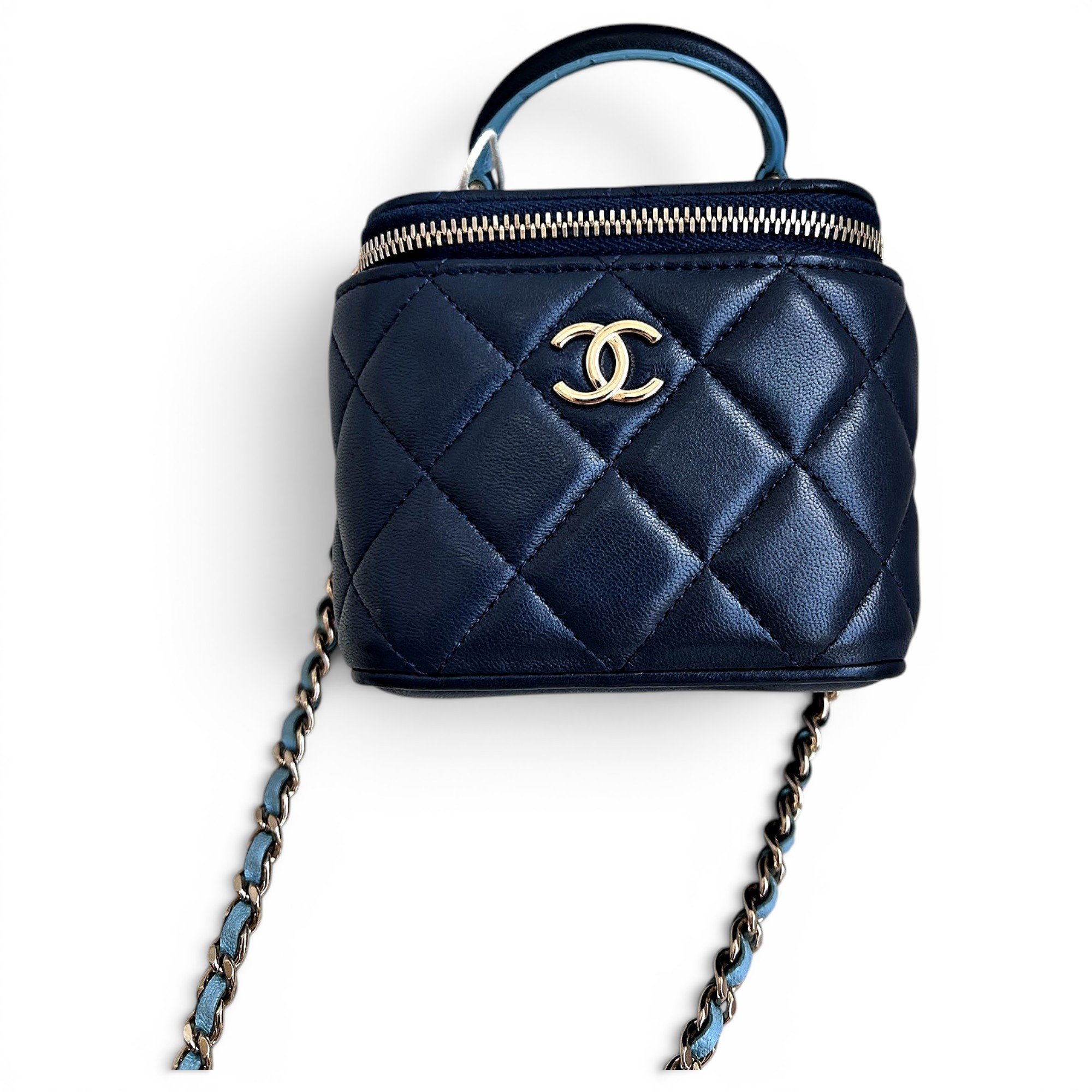 Trendy CC Vanity leather handbag