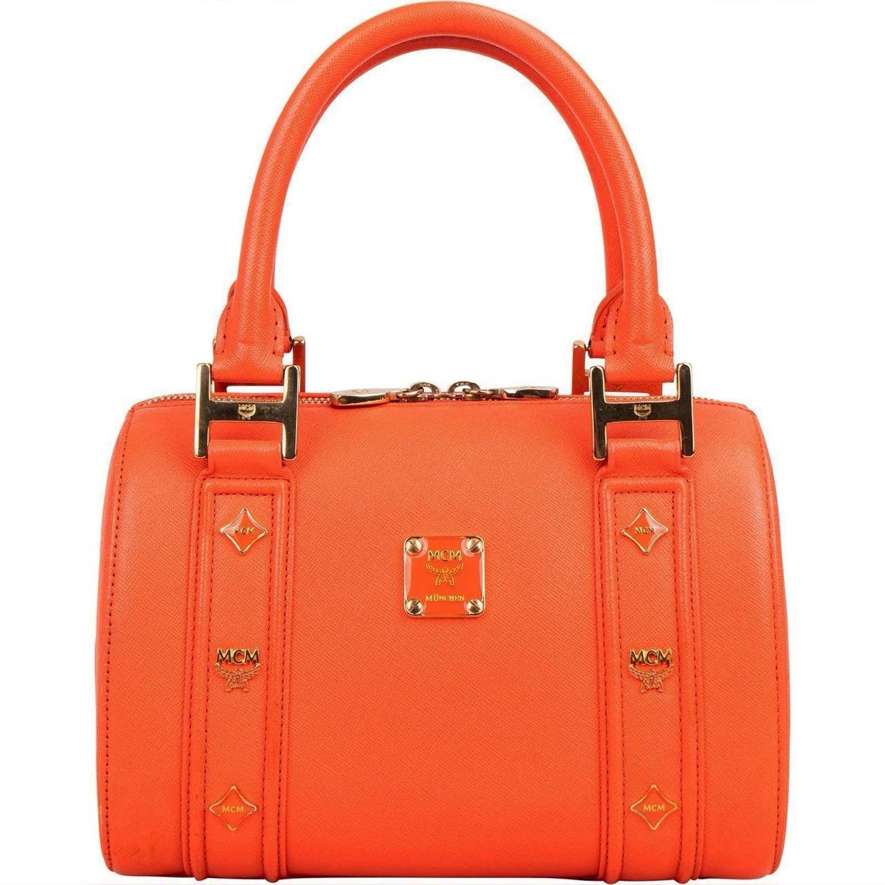 Boston leather handbag