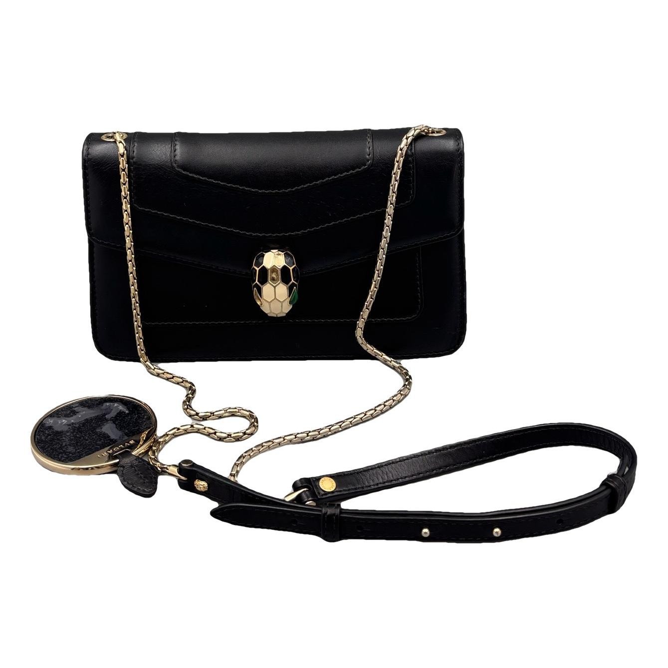 Serpenti leather handbag