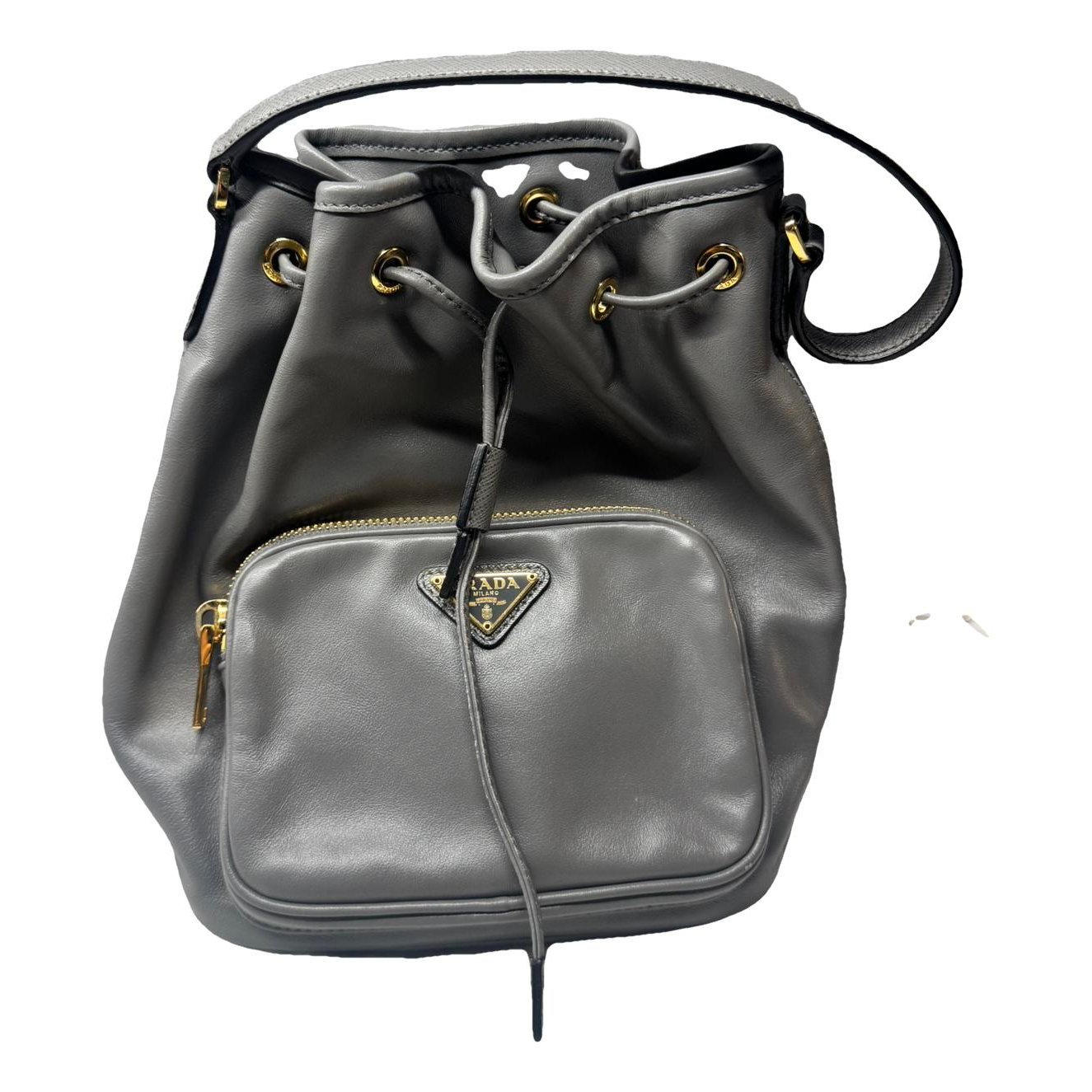 Duet leather handbag