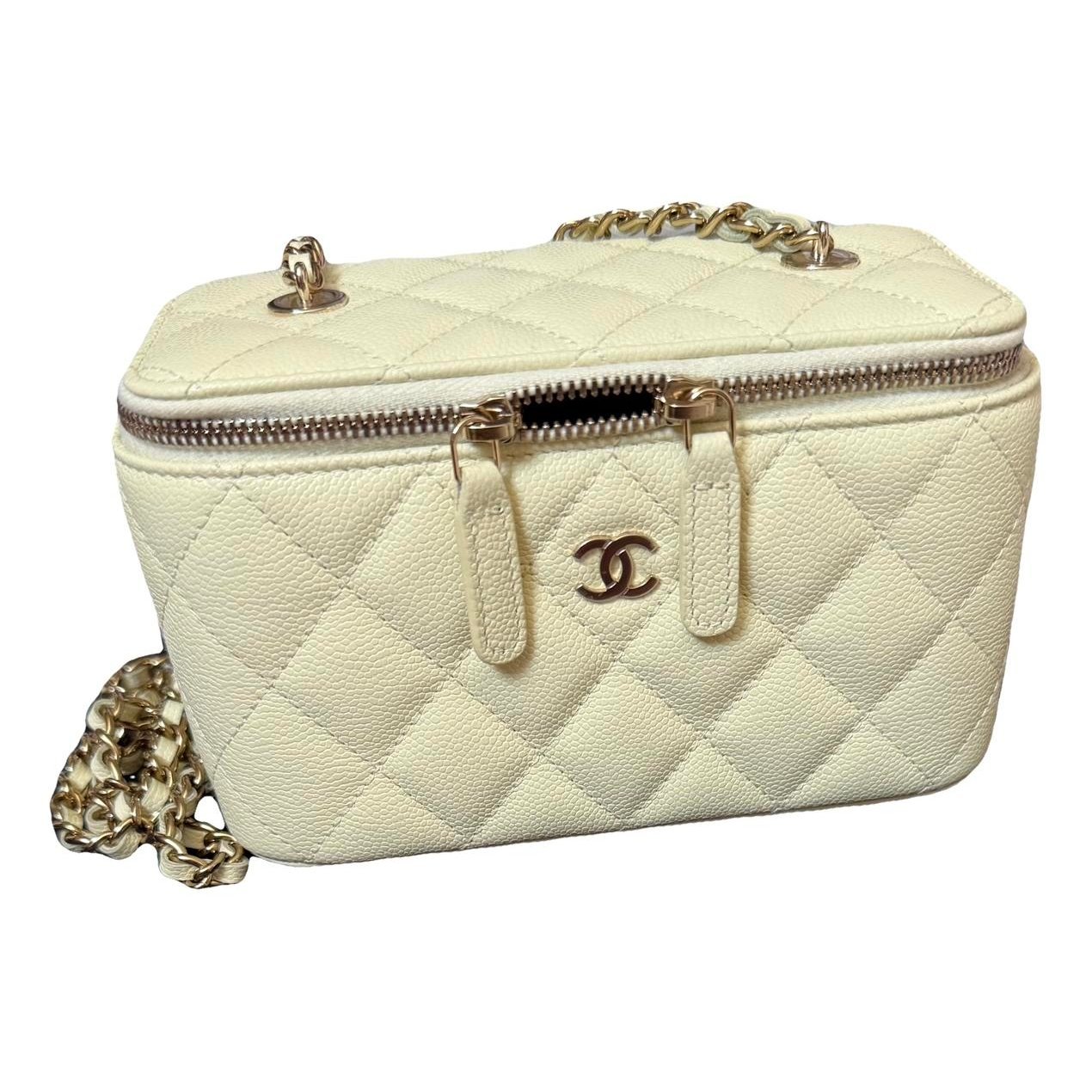 Vanity leather handbag