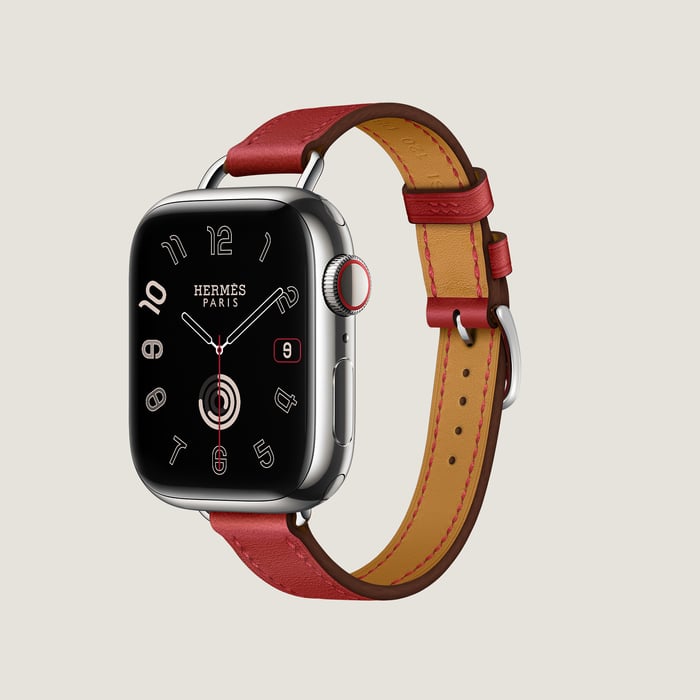 ヴァーミリオン Apple Watch Hermès シンプルトゥール 《アトラージュ》 41 MM