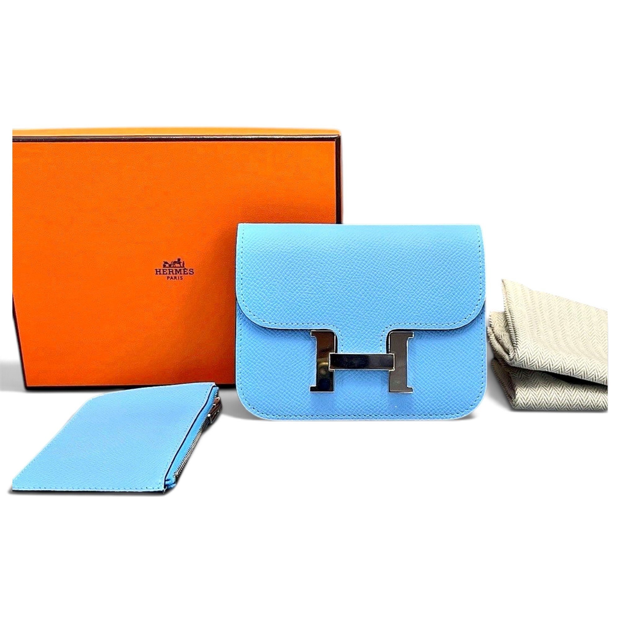 Constance leather clutch bag