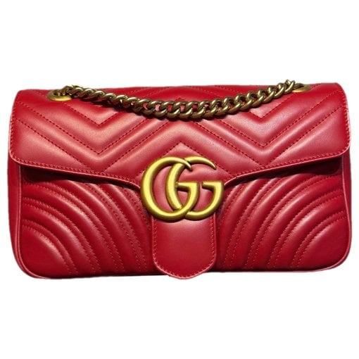 GG Marmont Flap leather handbag