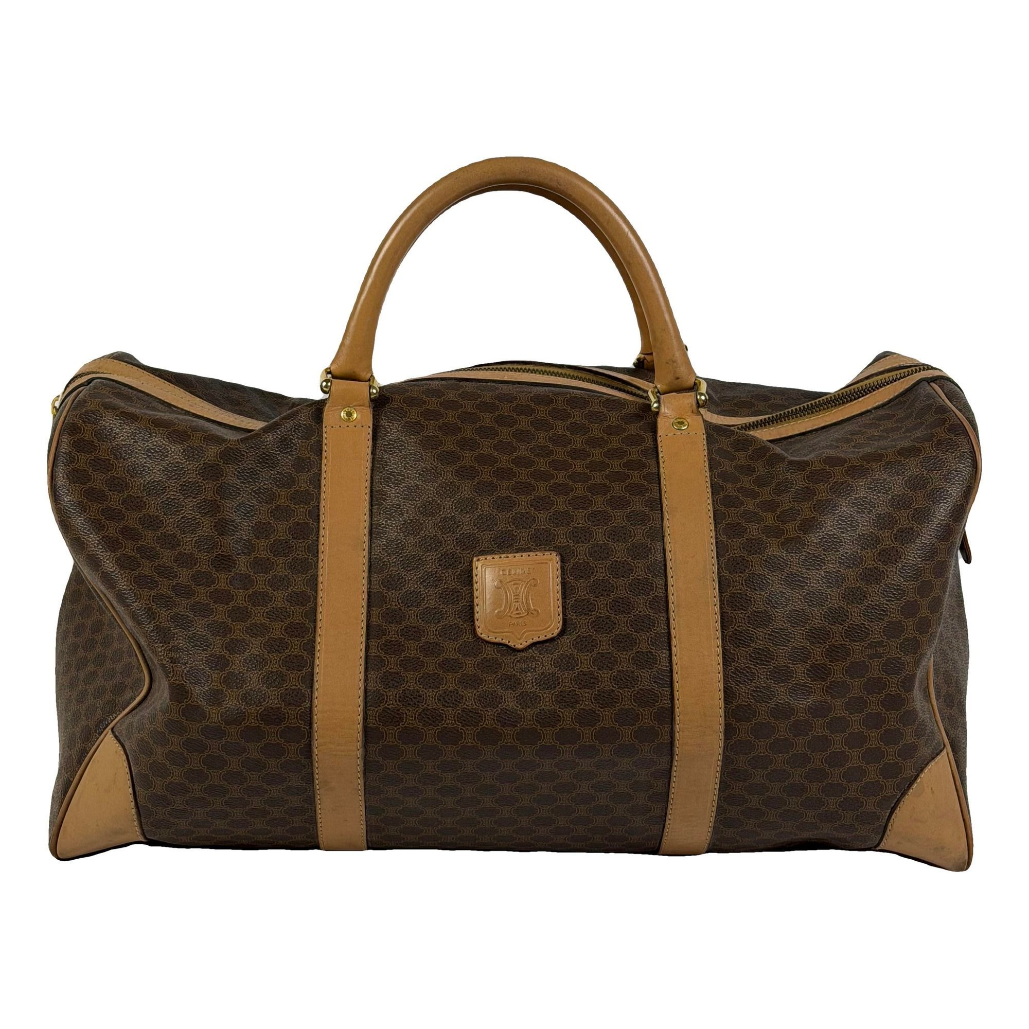 Leather travel bag