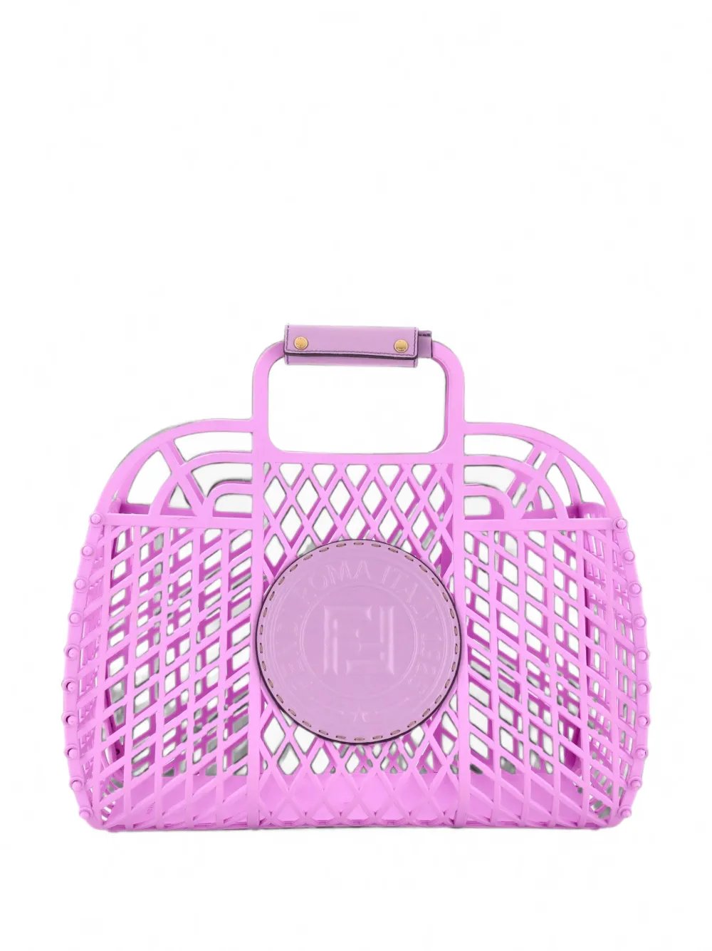 FF Logo Stamp Basket PVC Medium tote bag