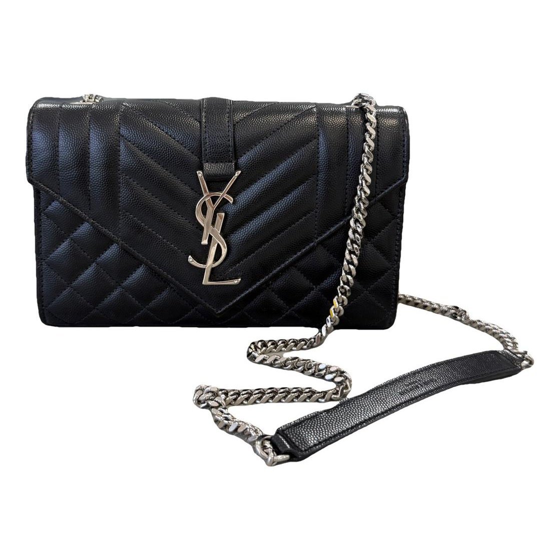 Envelope leather handbag