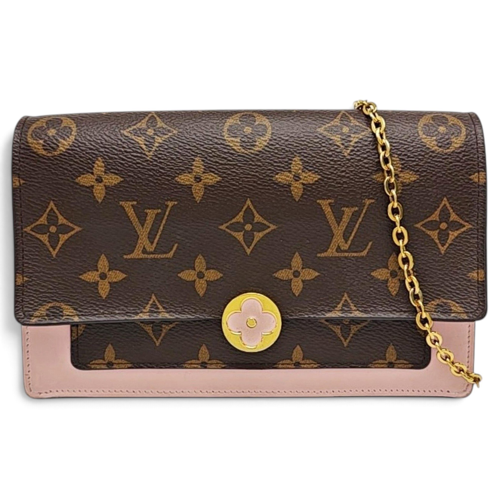 Chaîne Flore leather handbag