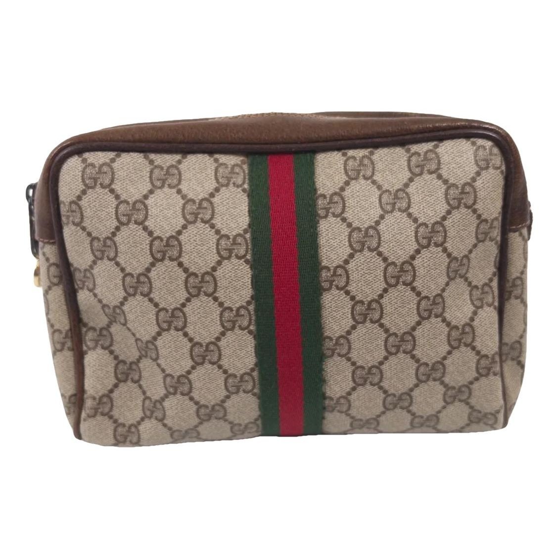 Leather clutch bag