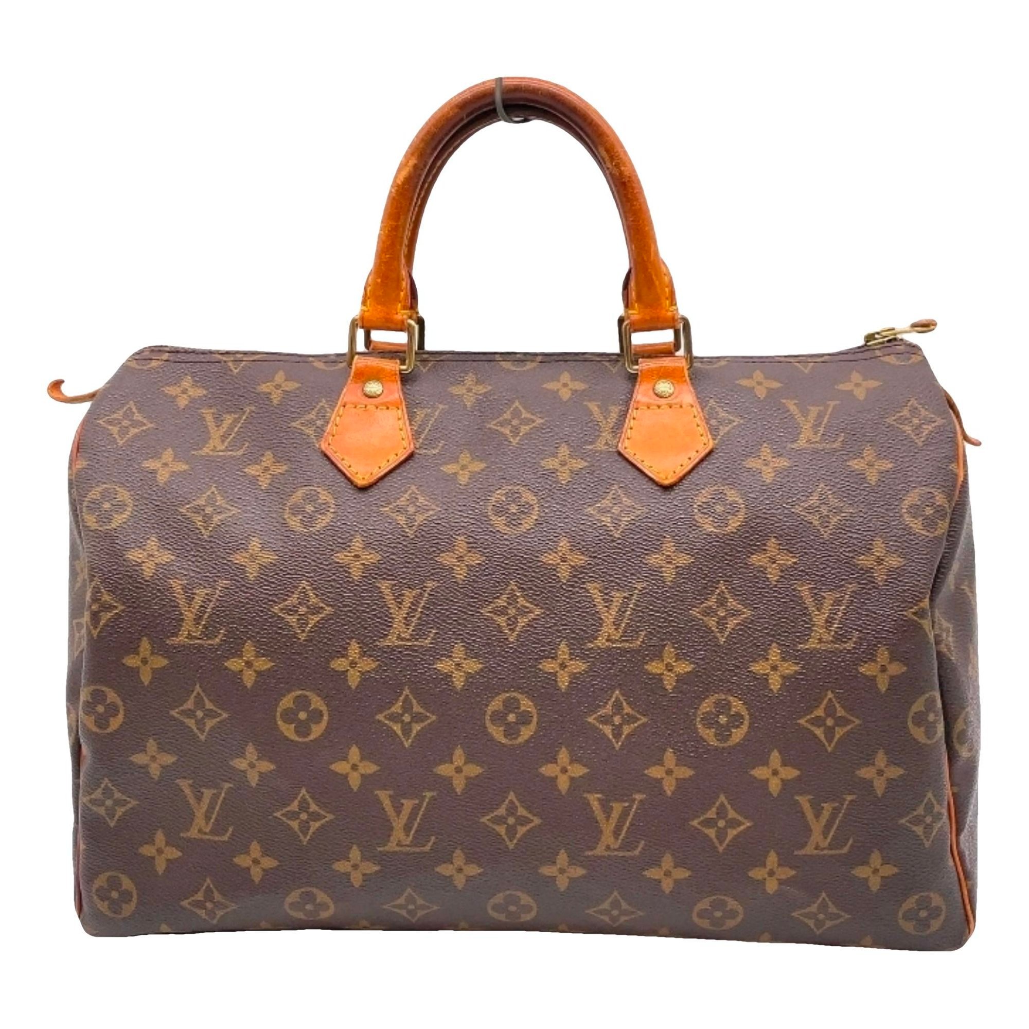 Speedy leather handbag