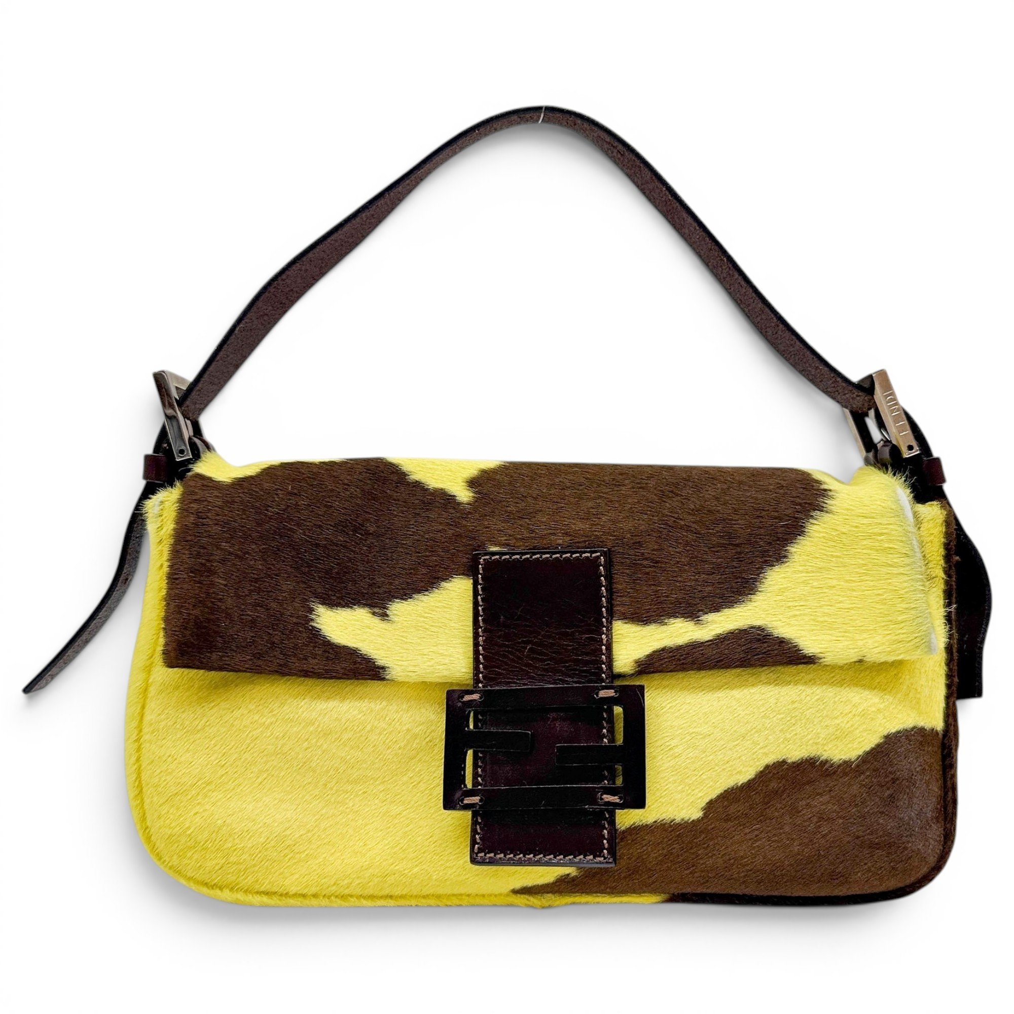 Baguette pony-style calfskin handbag