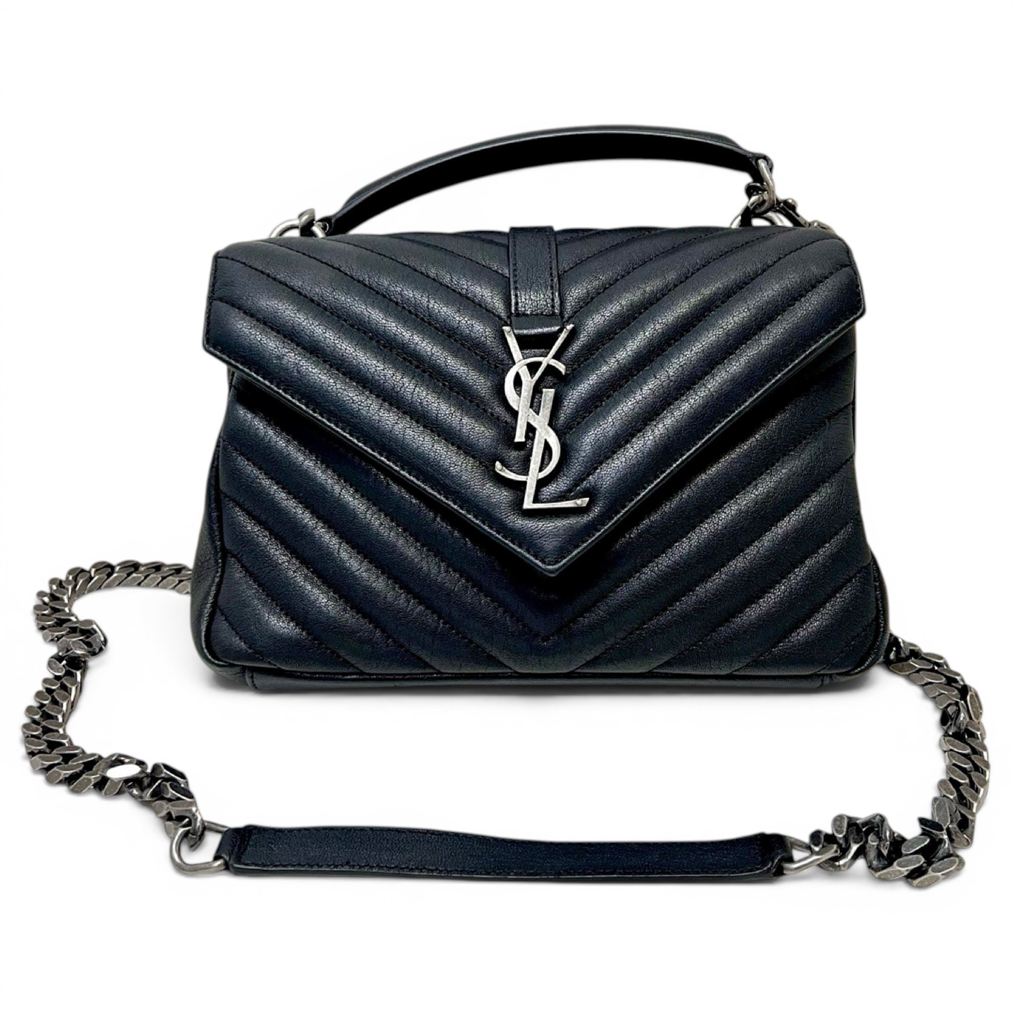 Collége monogramme leather handbag