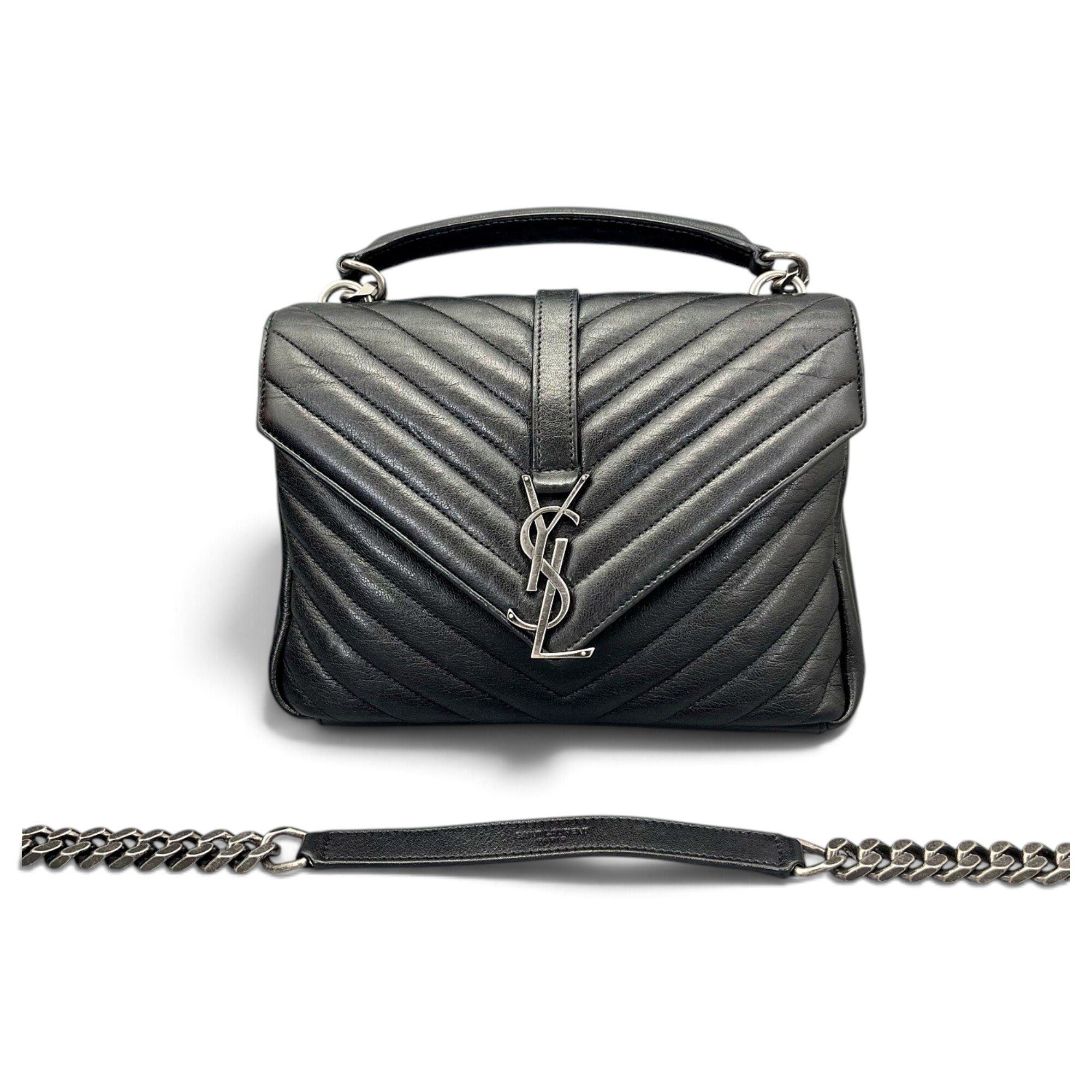 Collége monogramme leather handbag