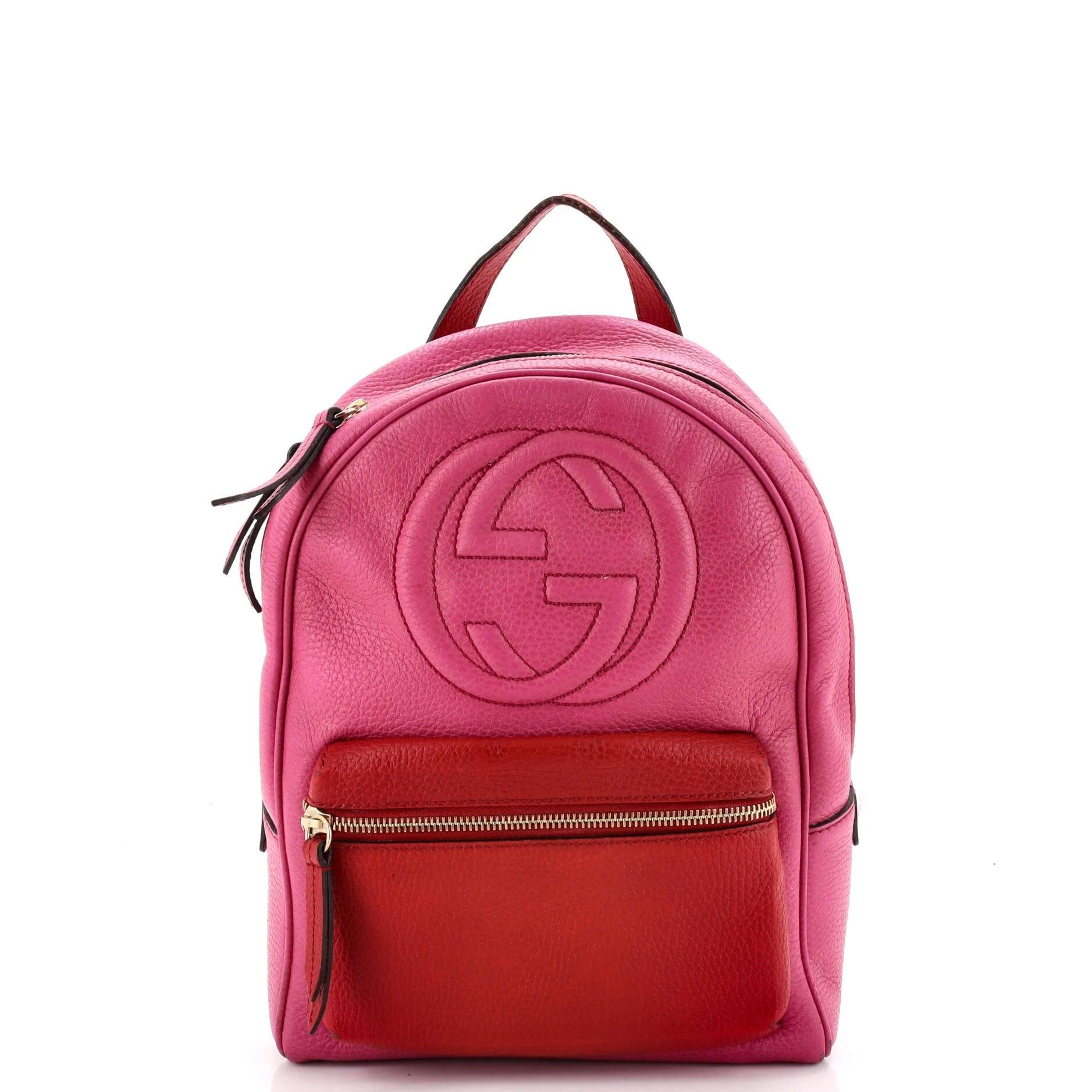 Leather backpack
