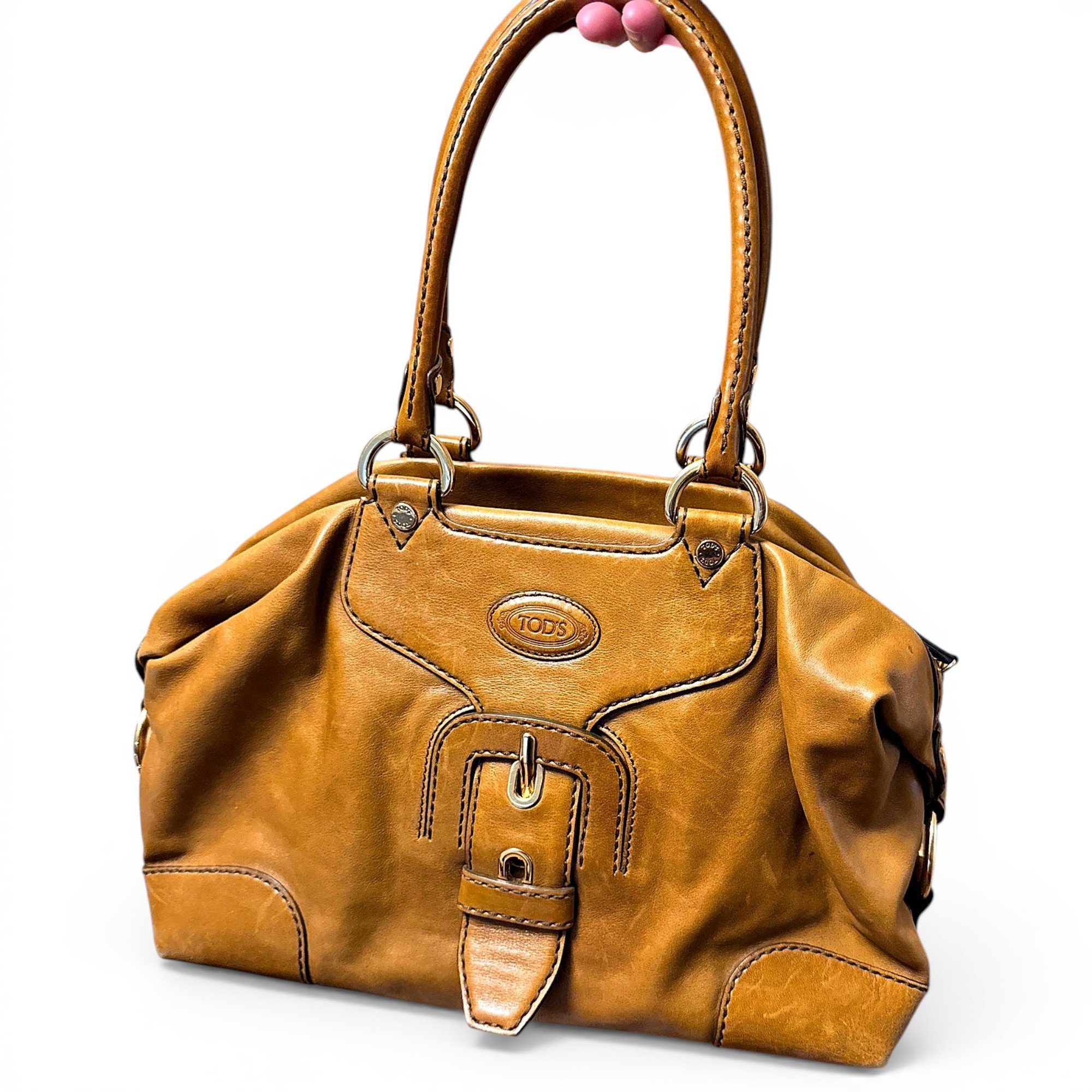 Leather handbag