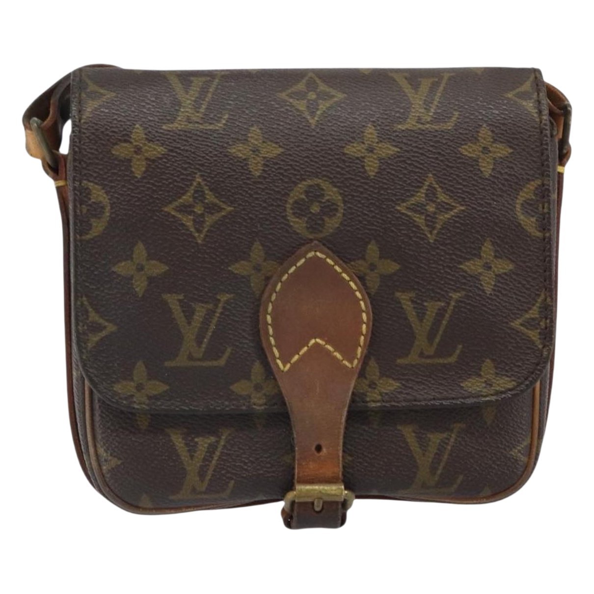 Cartouchière leather handbag