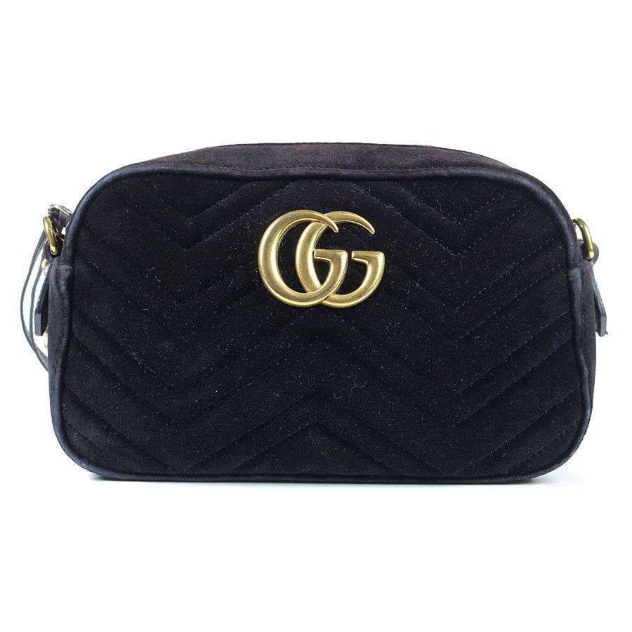 GG Marmont velvet crossbody bag