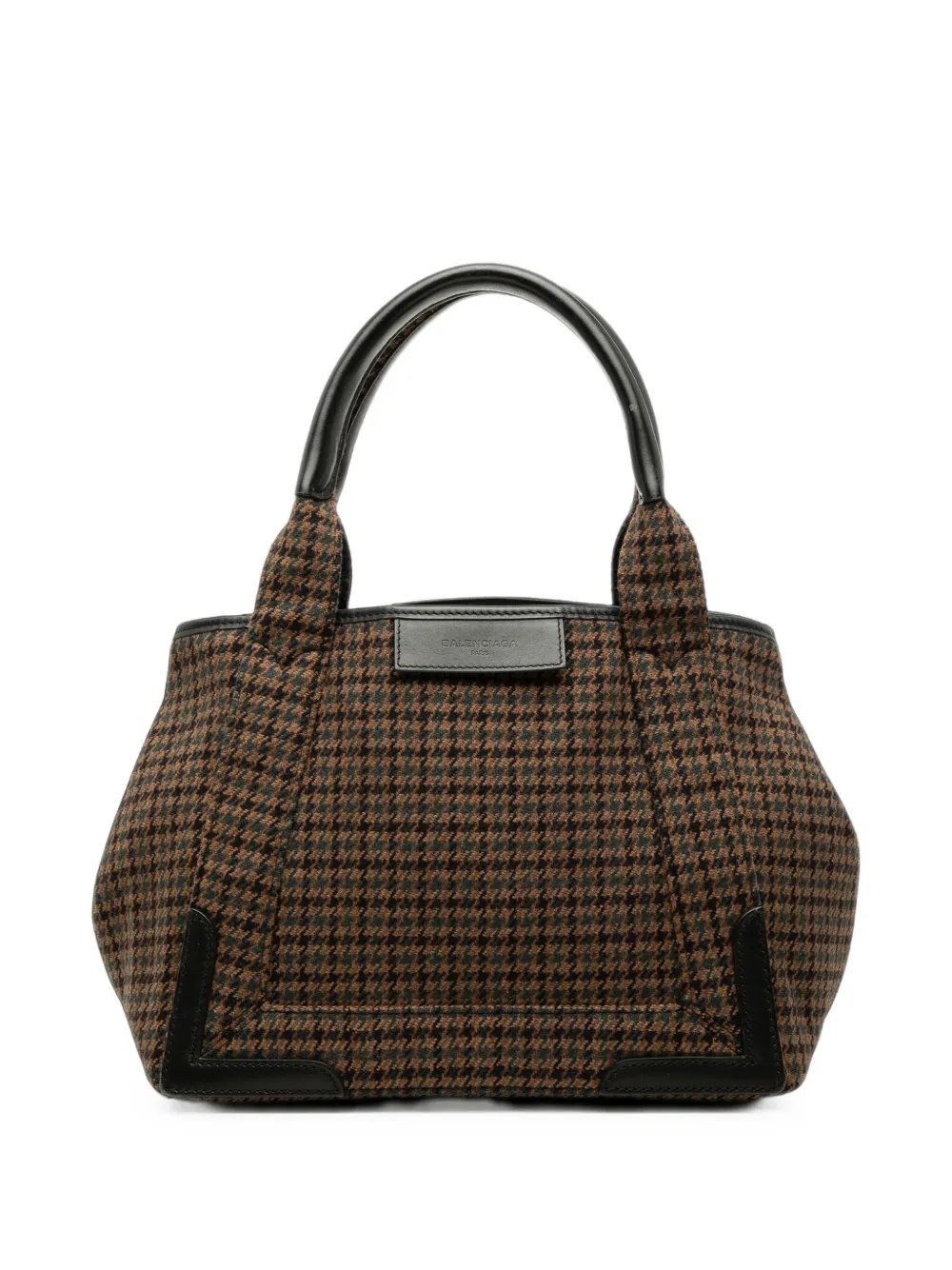 2017 Wool Houndstooth Navy Cabas S tote bag