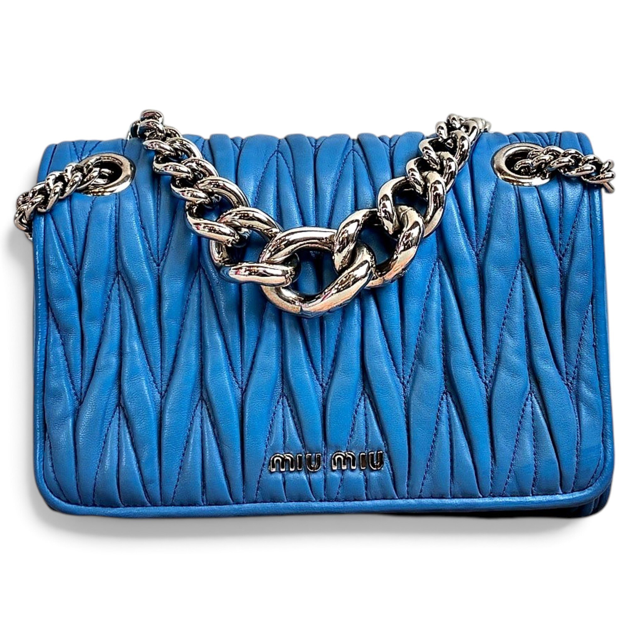 Miu Club leather handbag