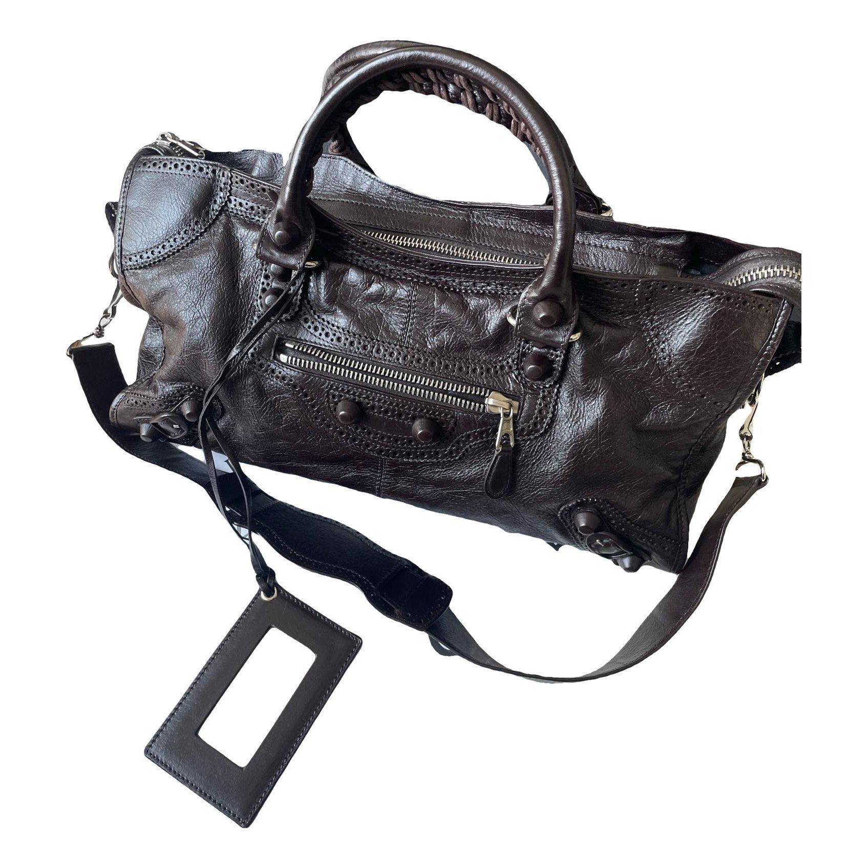 Leather handbag