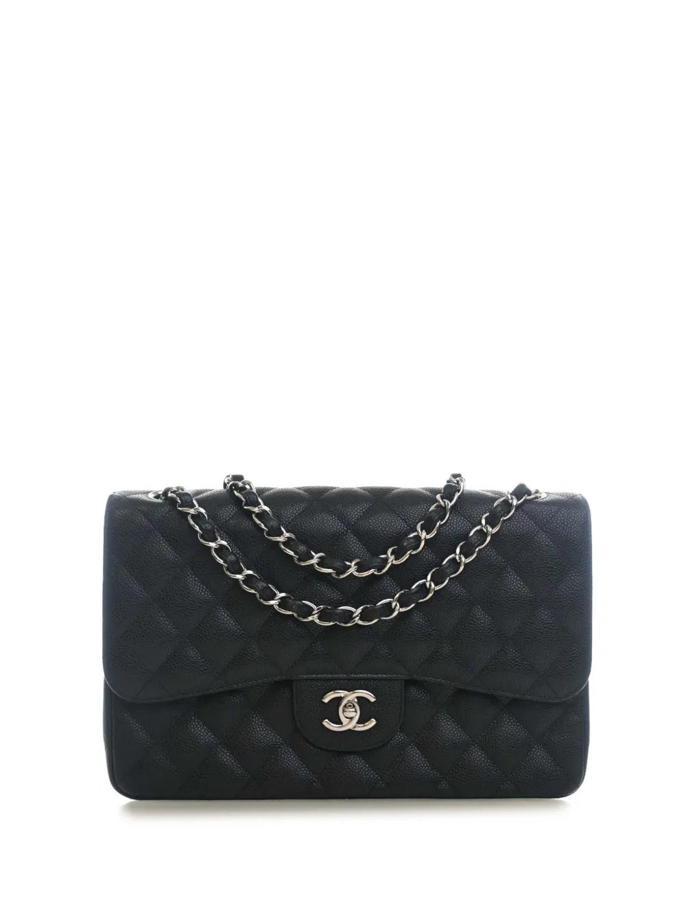2010-2011 Jumbo Classic Caviar Double Flap shoulder bag