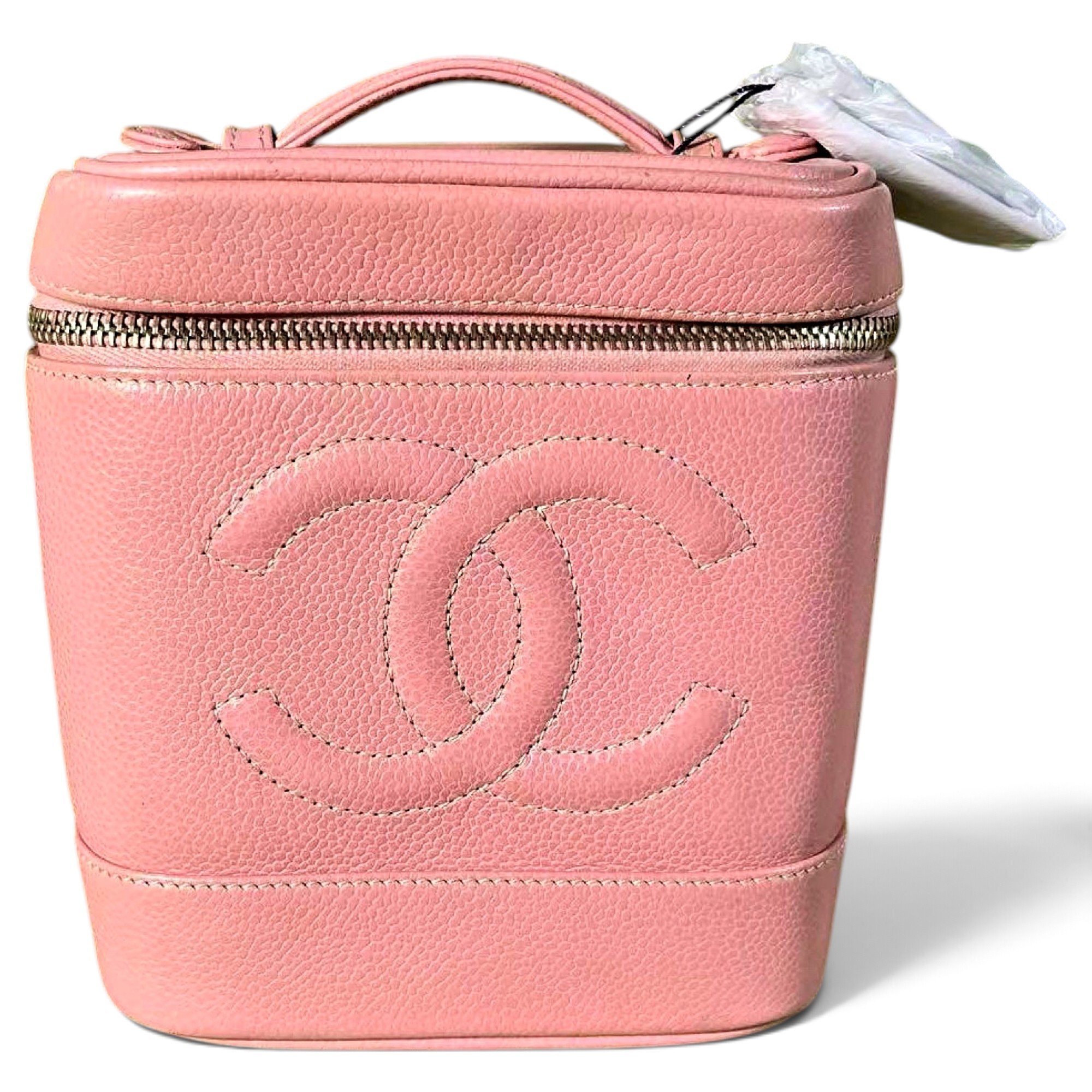 Vanity leather handbag
