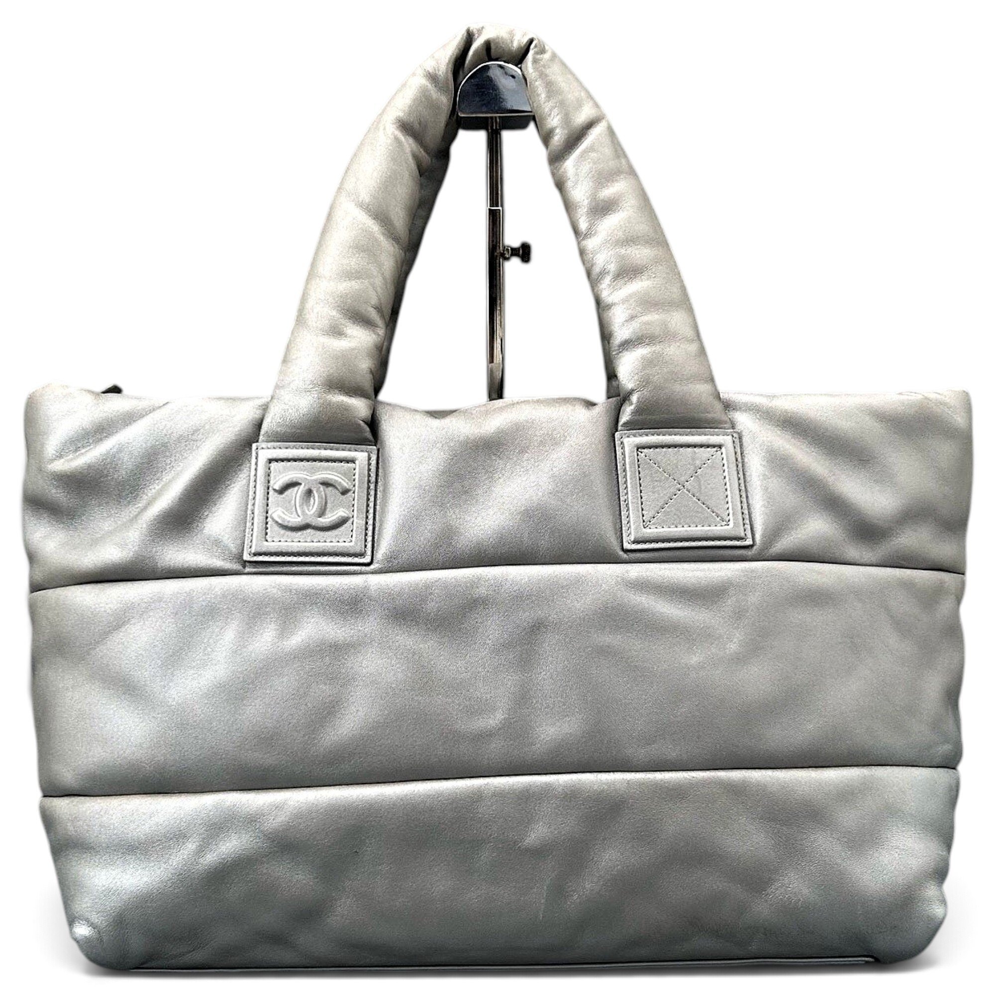 Cocoon leather tote