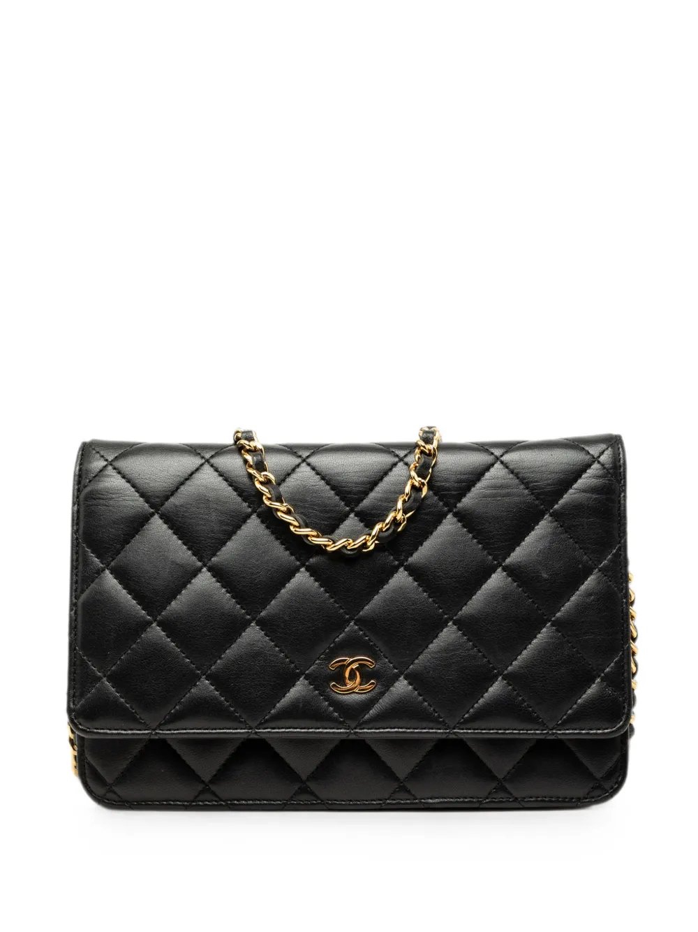 2015-2016 CC Quilted Lambskin Wallet On Chain crossbody bag
