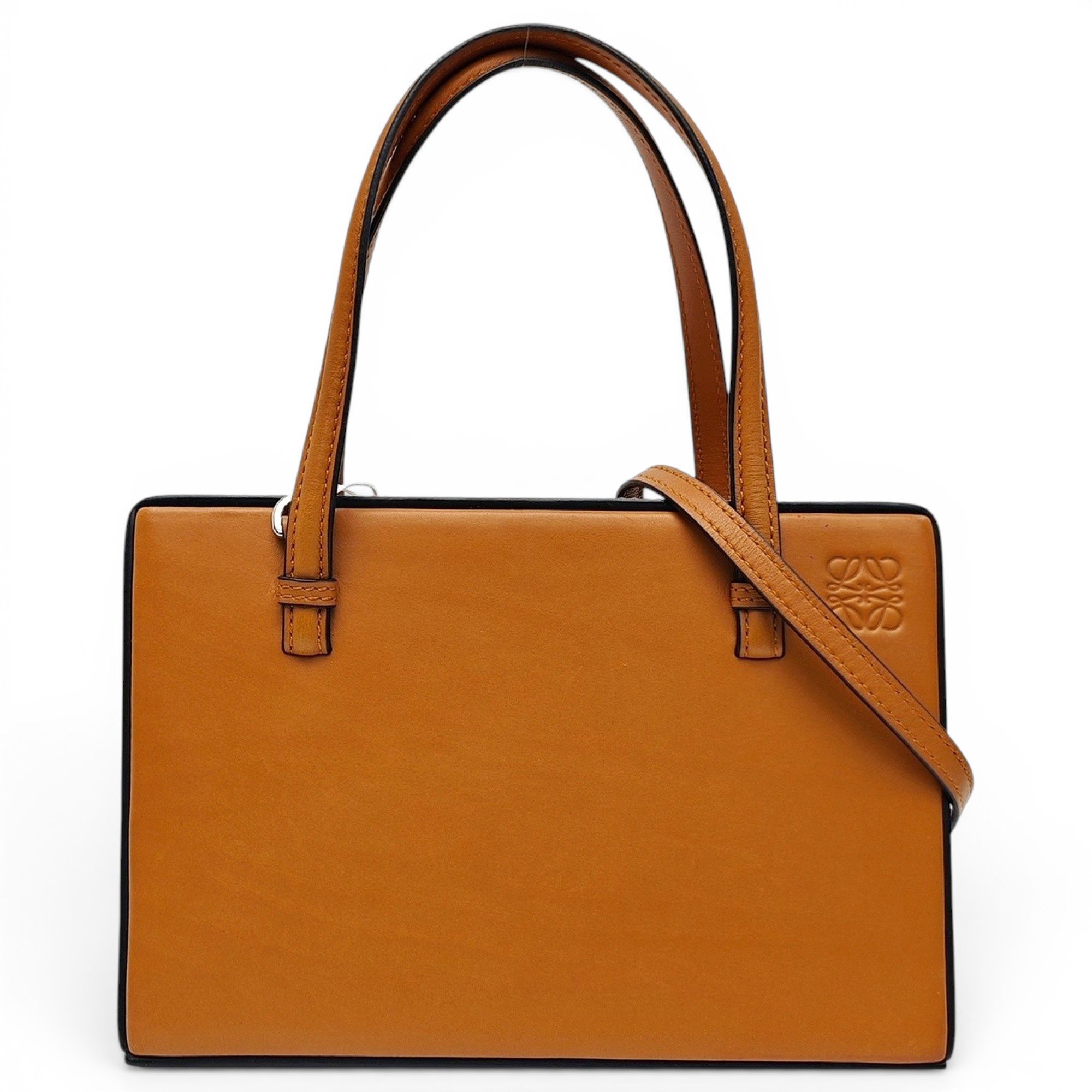 Postal leather handbag