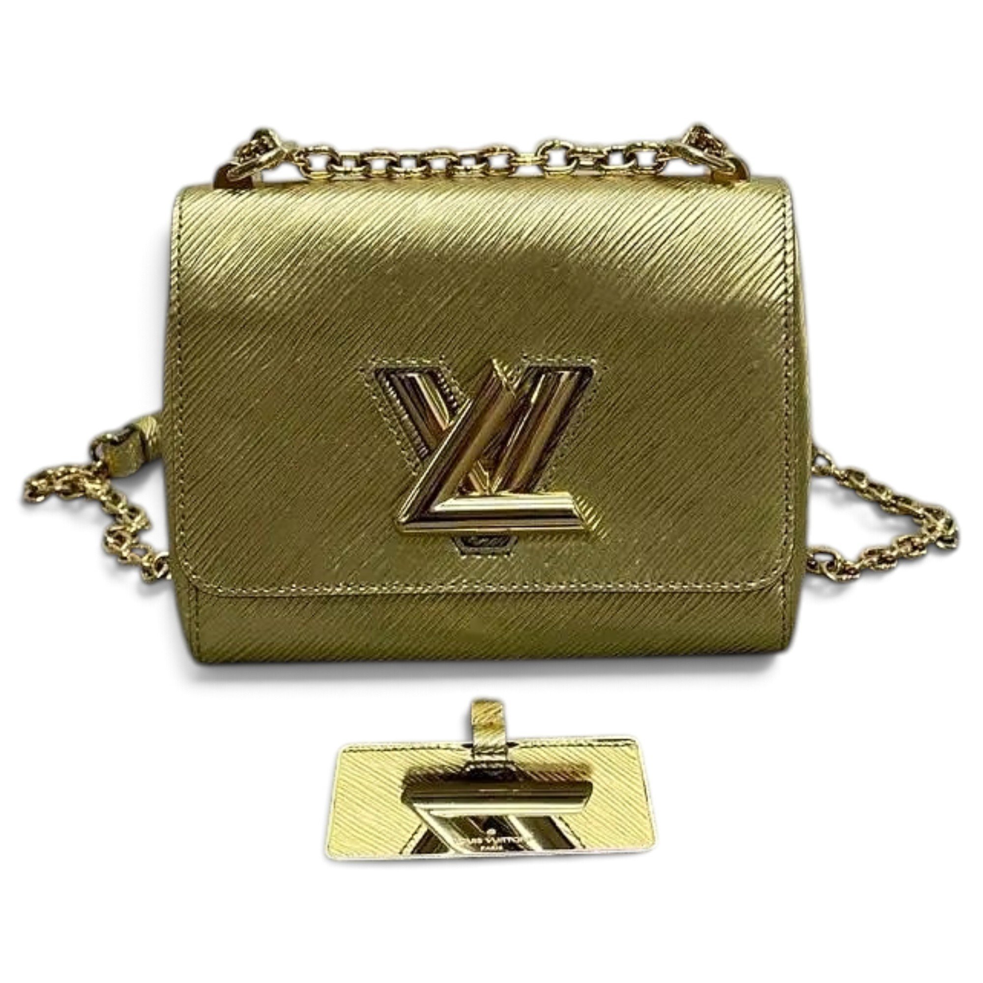Twist leather crossbody bag