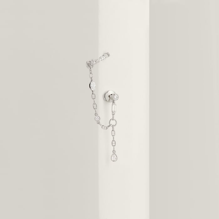 Sans Coloris Chaine d'Ancre Chaos Fancy Right Single Earring