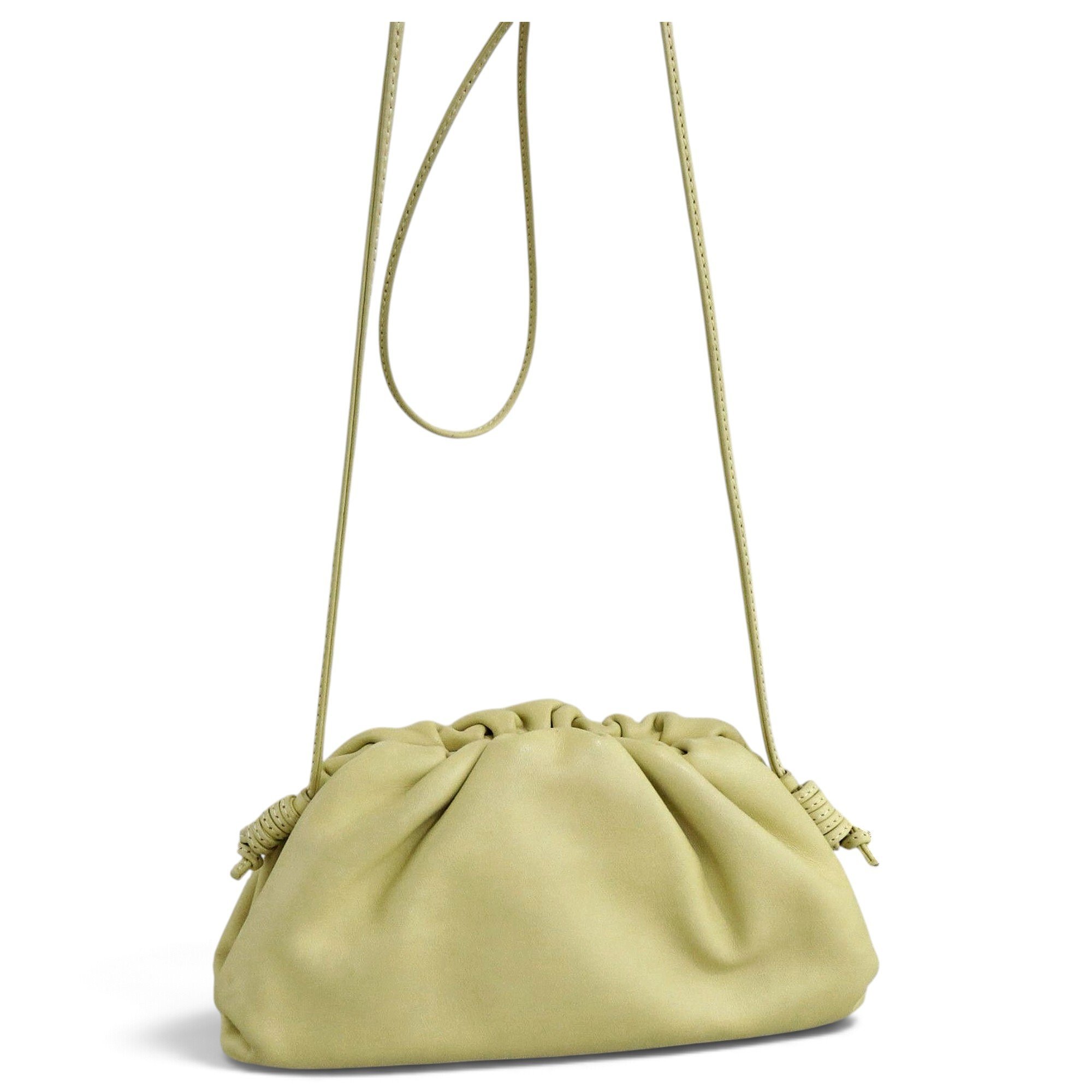 Pouch leather handbag