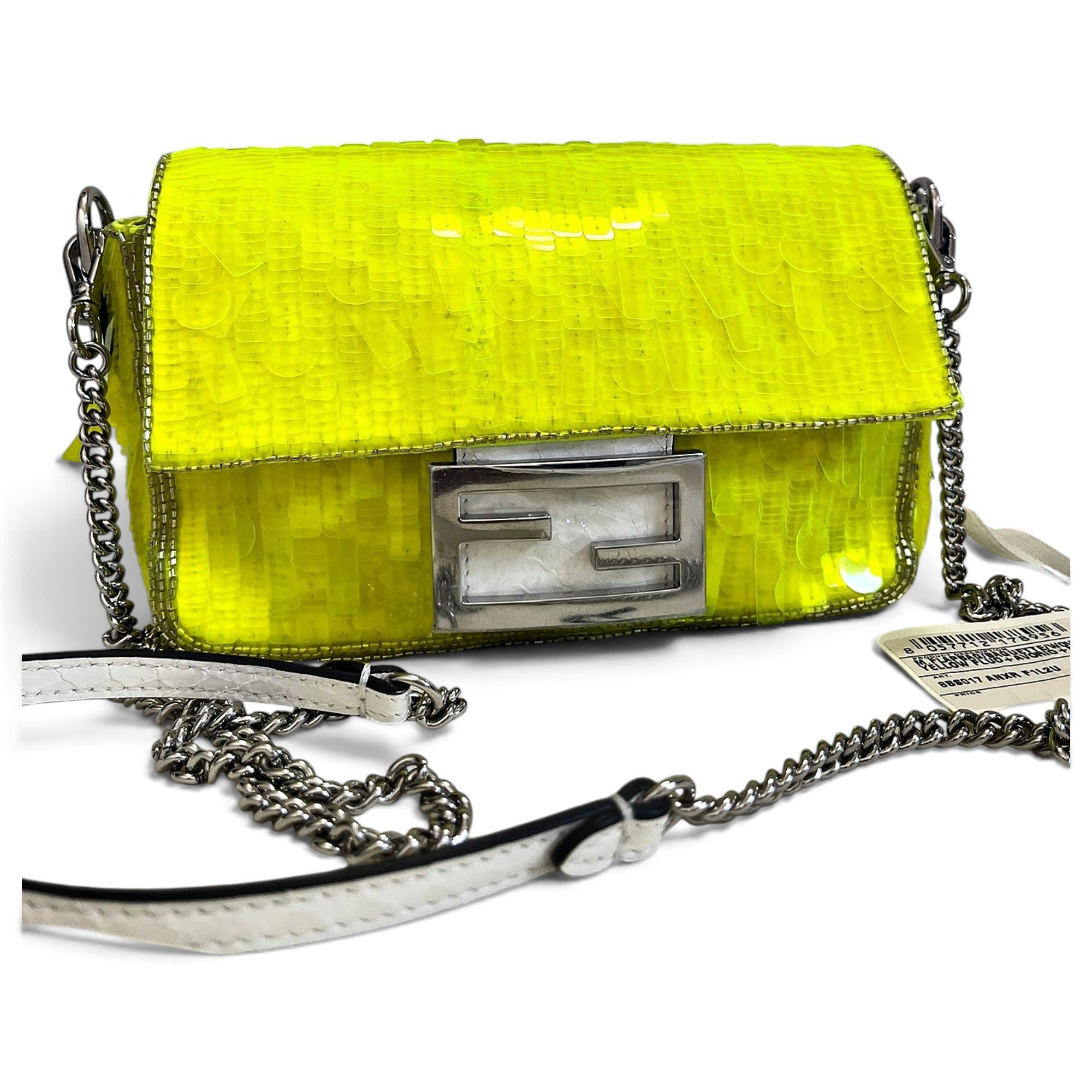 Baguette glitter handbag