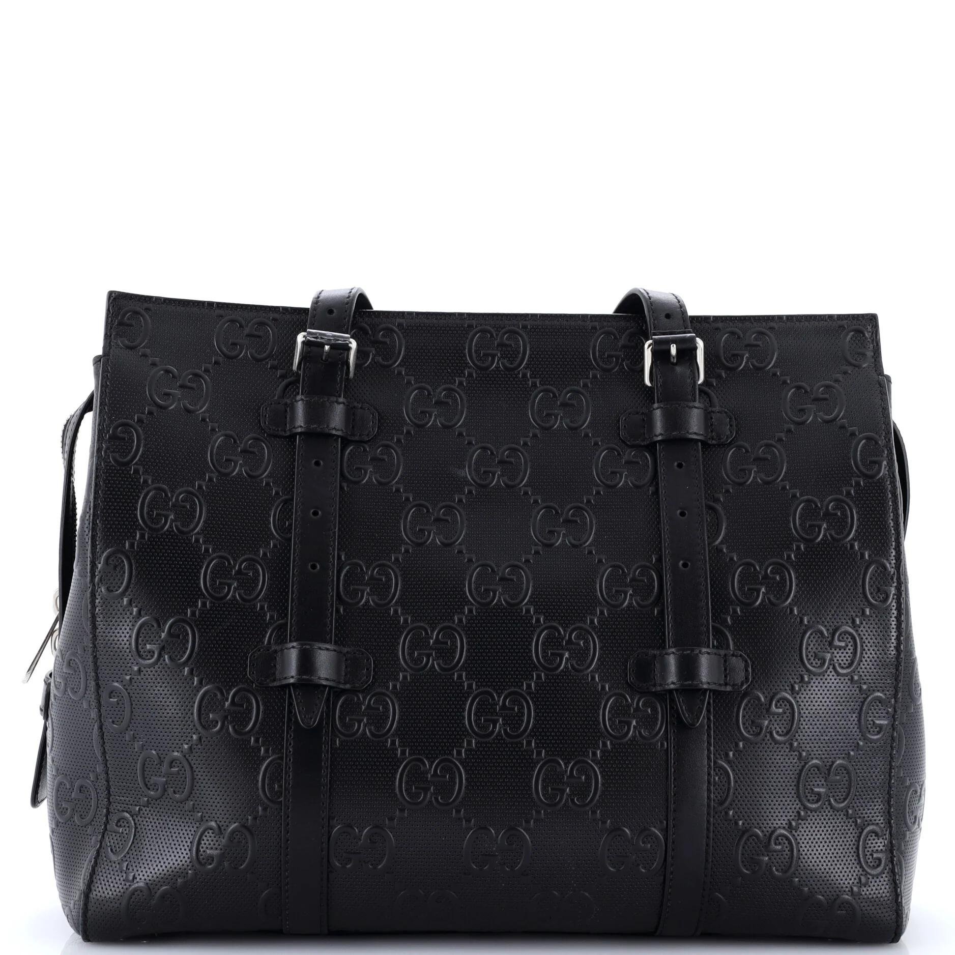 Leather tote