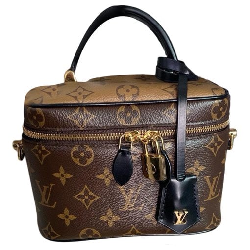 Vanity leather handbag