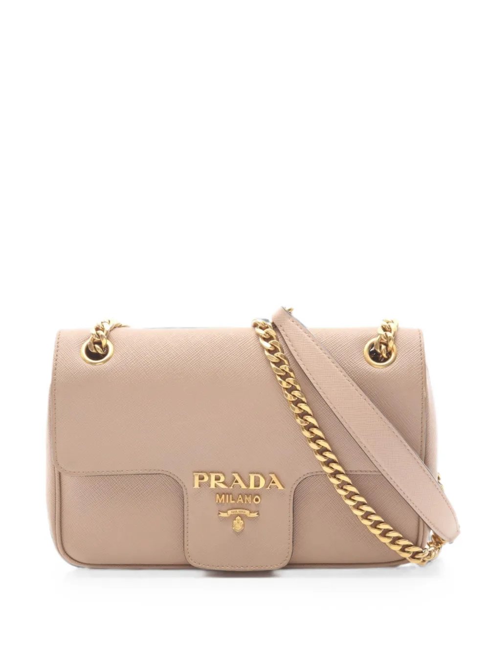 2000s Saffiano chain shoulder bag