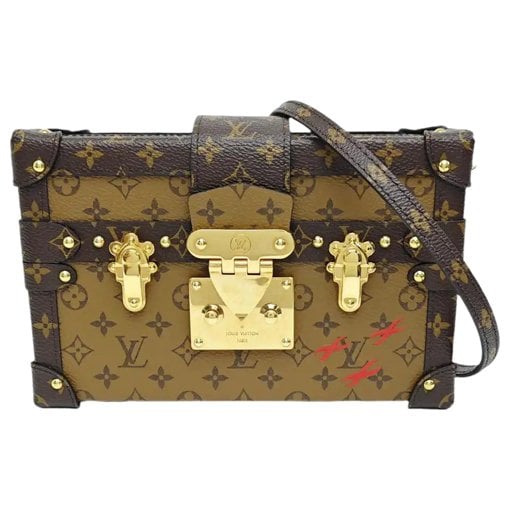Petite Malle leather crossbody bag