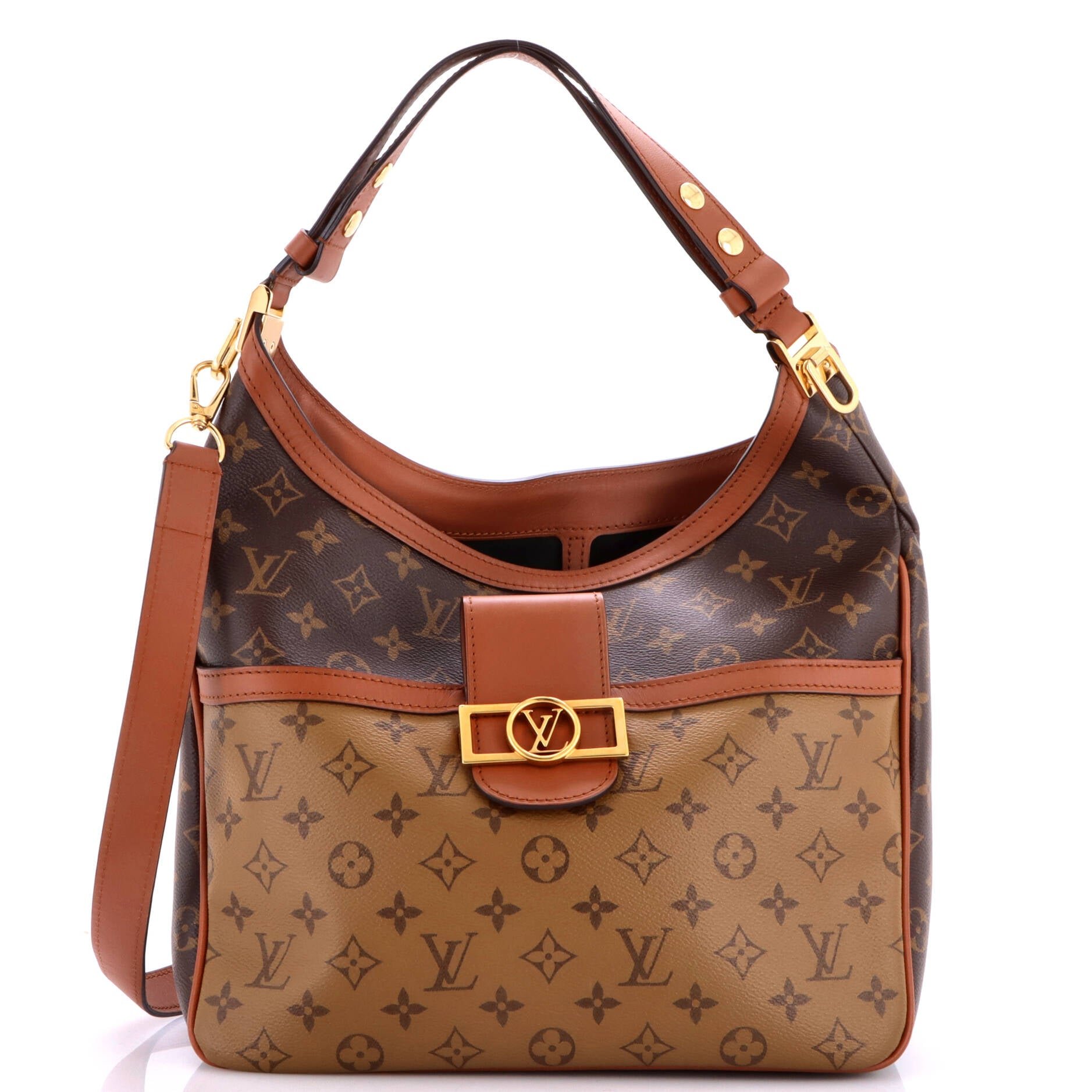 Dauphine Hobo Reverse Monogram Canvas MM