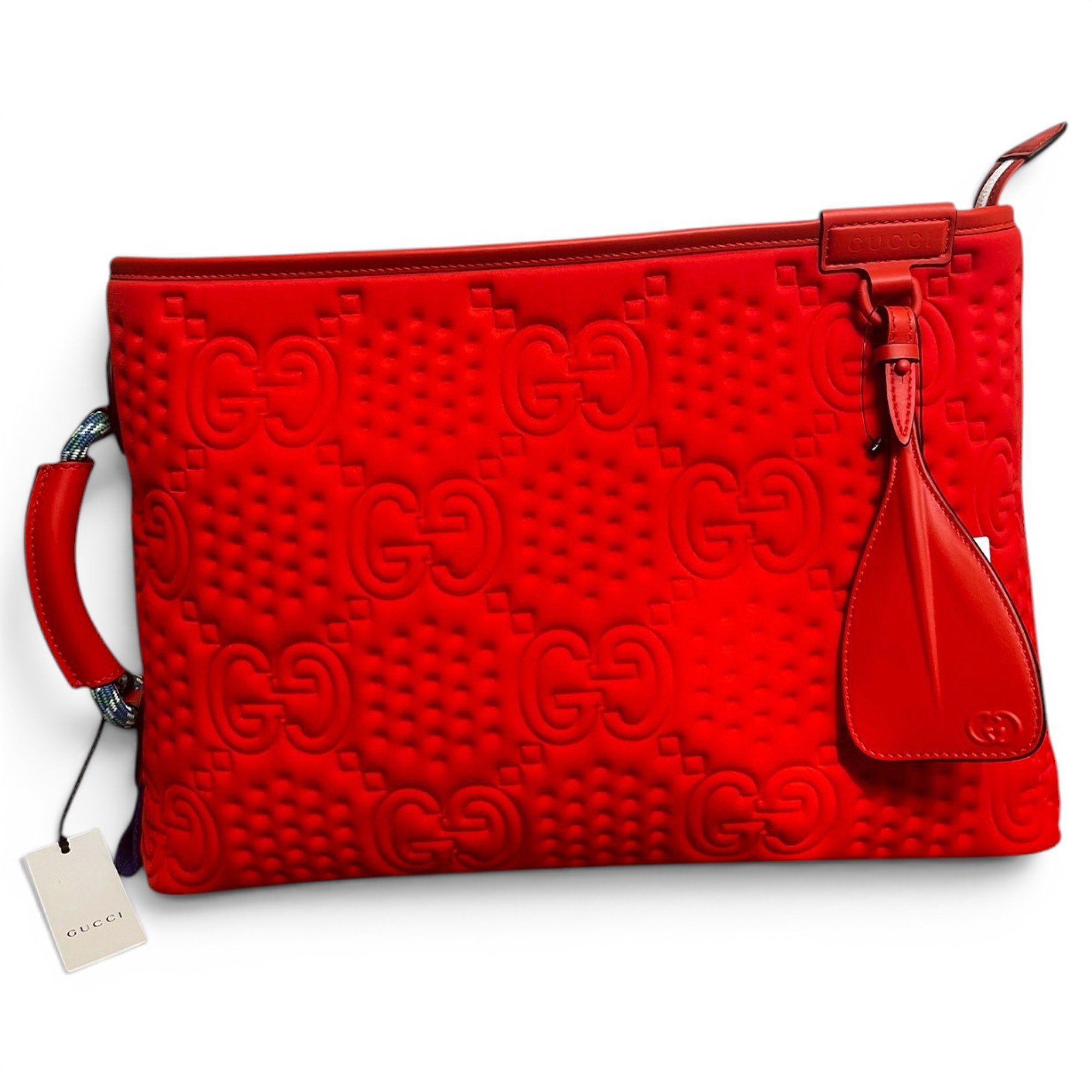 Ophidia cloth clutch bag