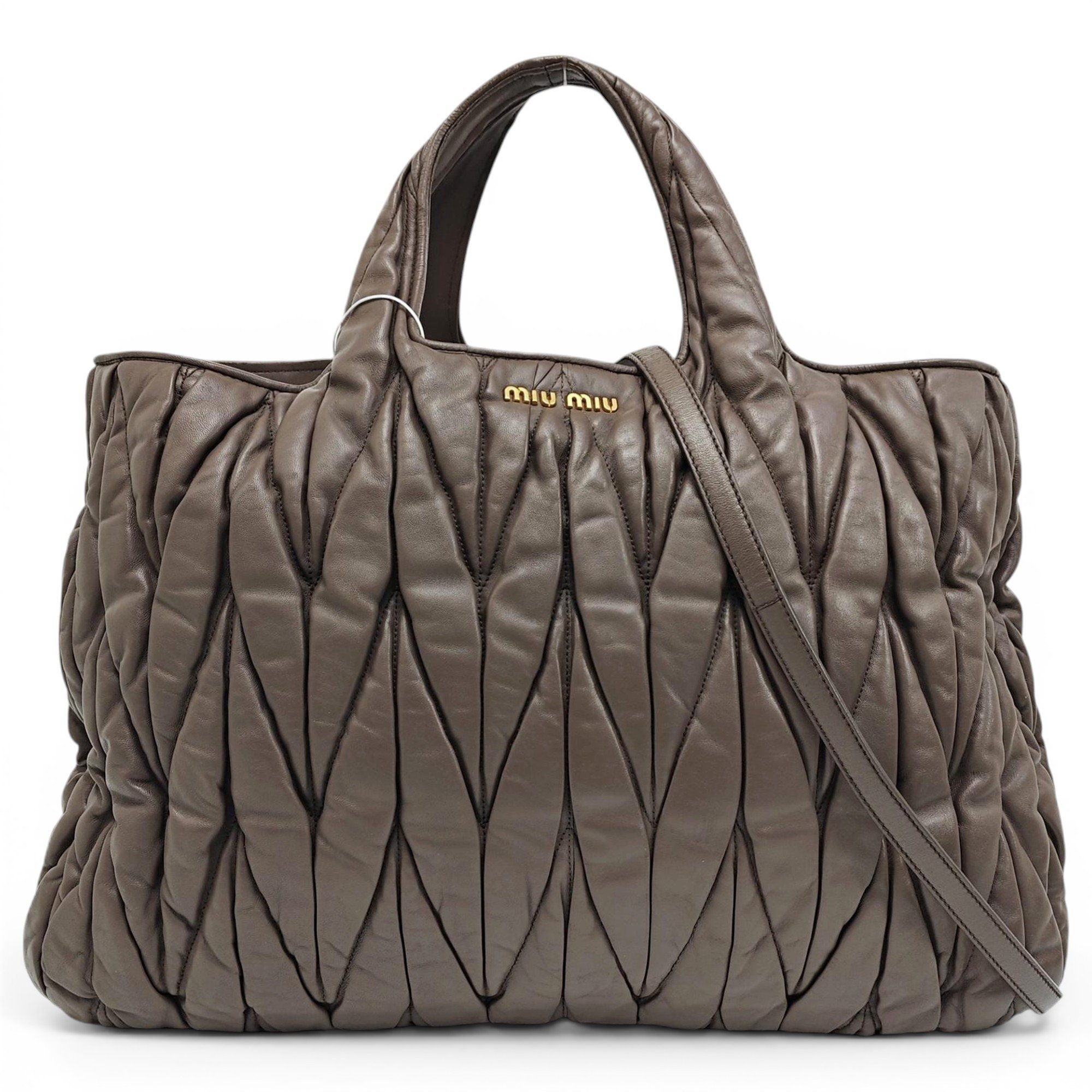 Miu Wander leather handbag