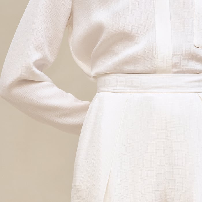 Blanc Cassé Silk Pants