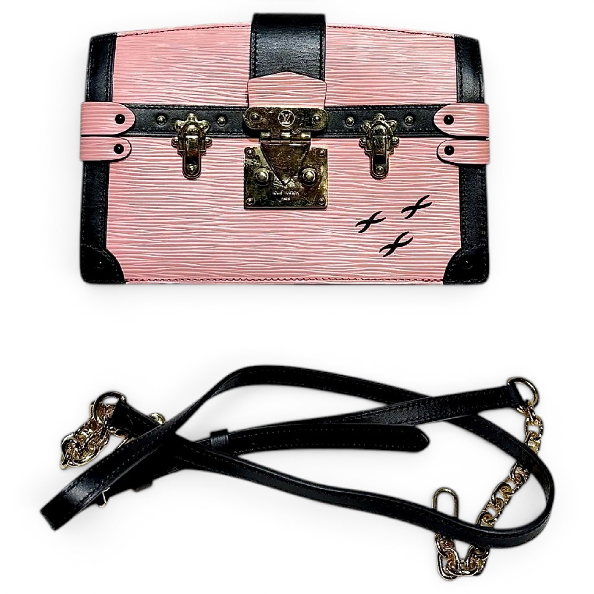 Pochette Trunk leather handbag