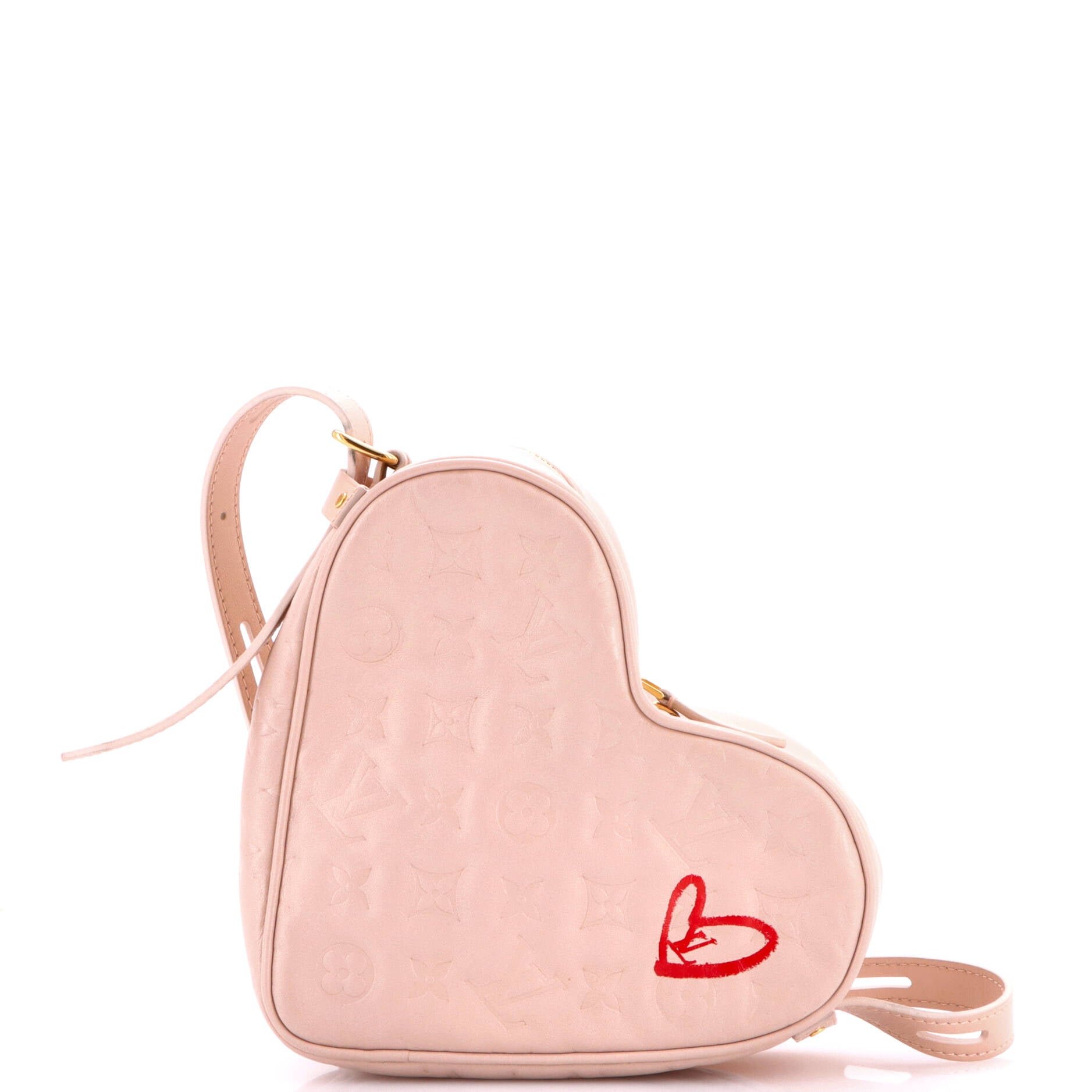 Coeur Handbag Limited Edition Fall in Love Monogram Embossed Lambskin