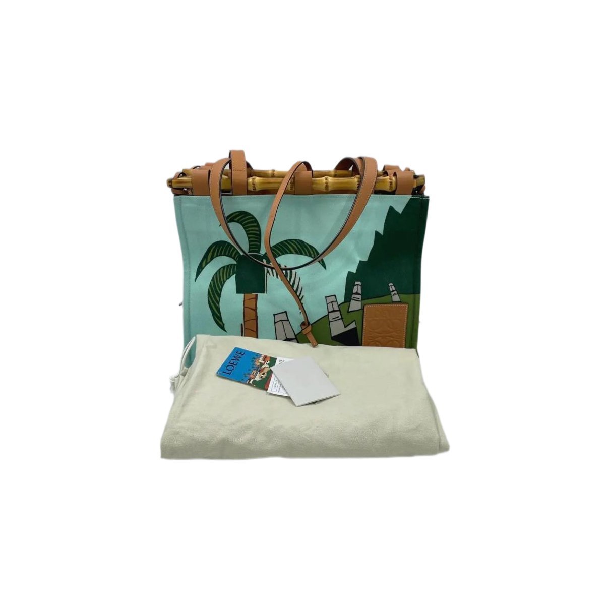Buckle Tote cloth handbag