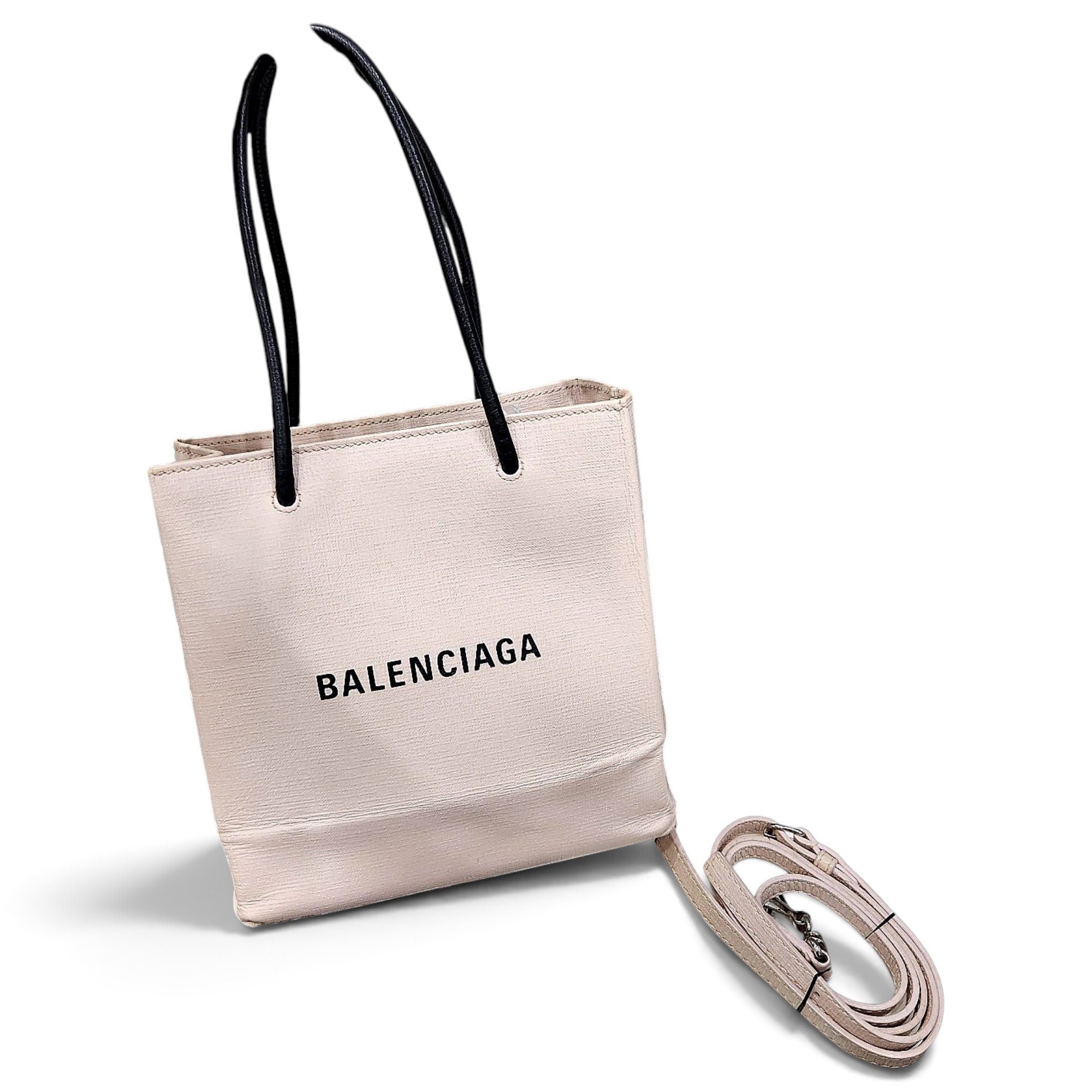 Shopping Phone Holder leather tote