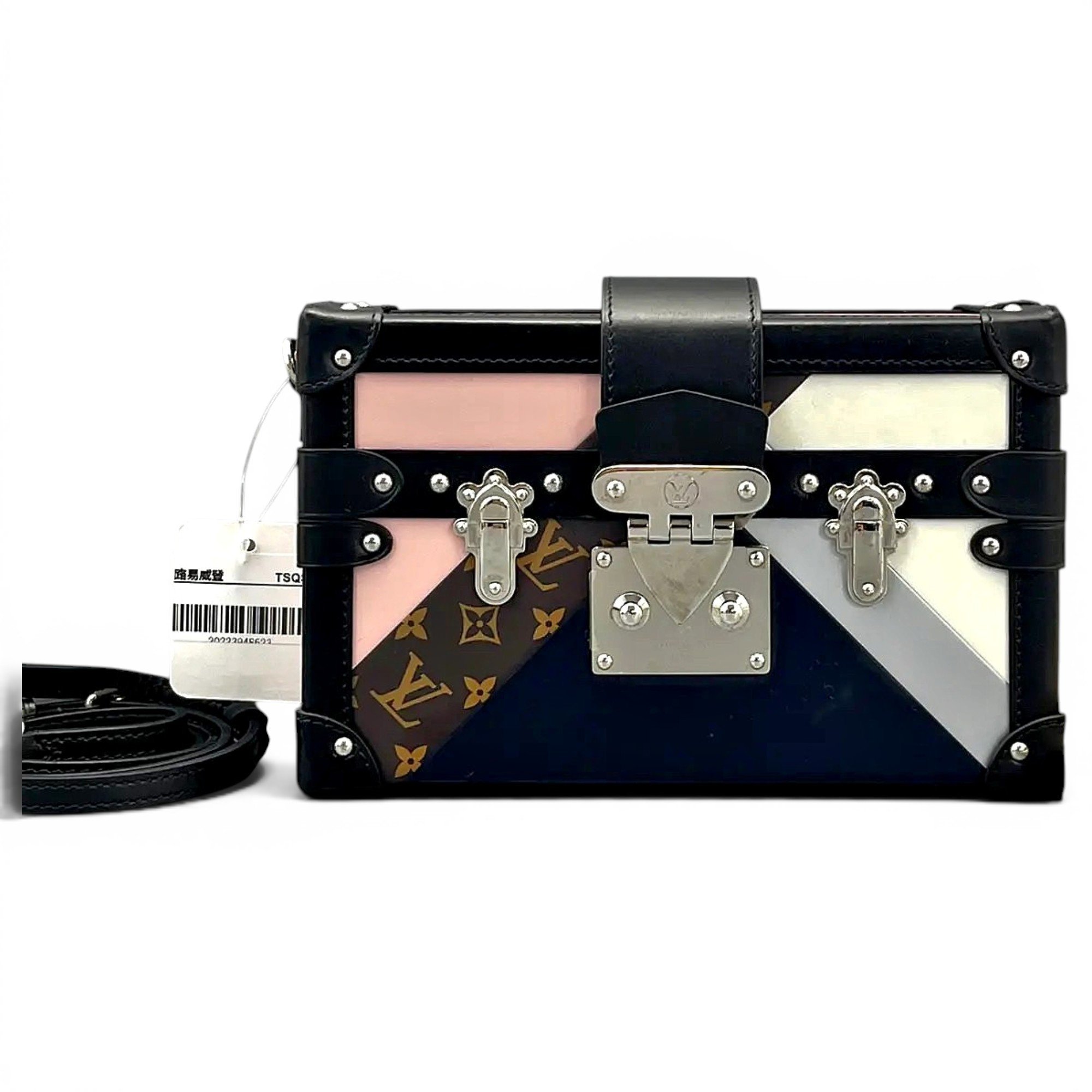 Petite Malle leather crossbody bag