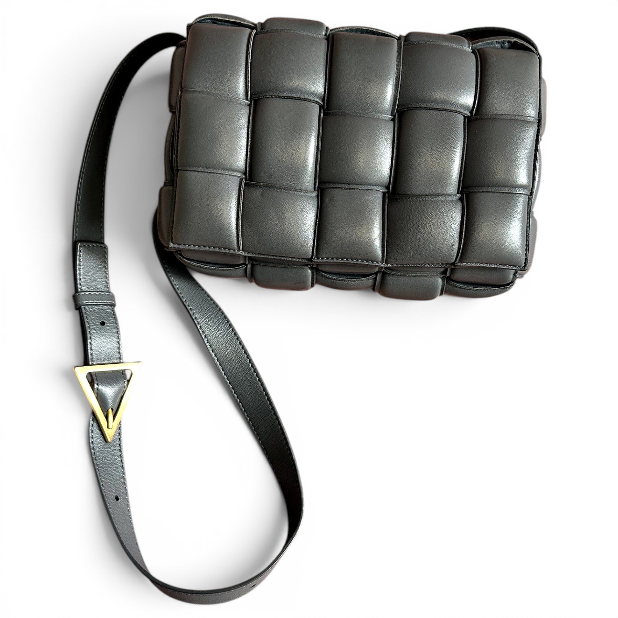 Cassette Padded leather crossbody bag